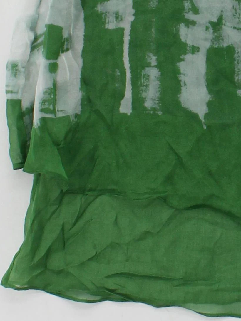Phase Eight Women's Top UK 10 Green Silk with Viscose, Elastane Basic - Image 4