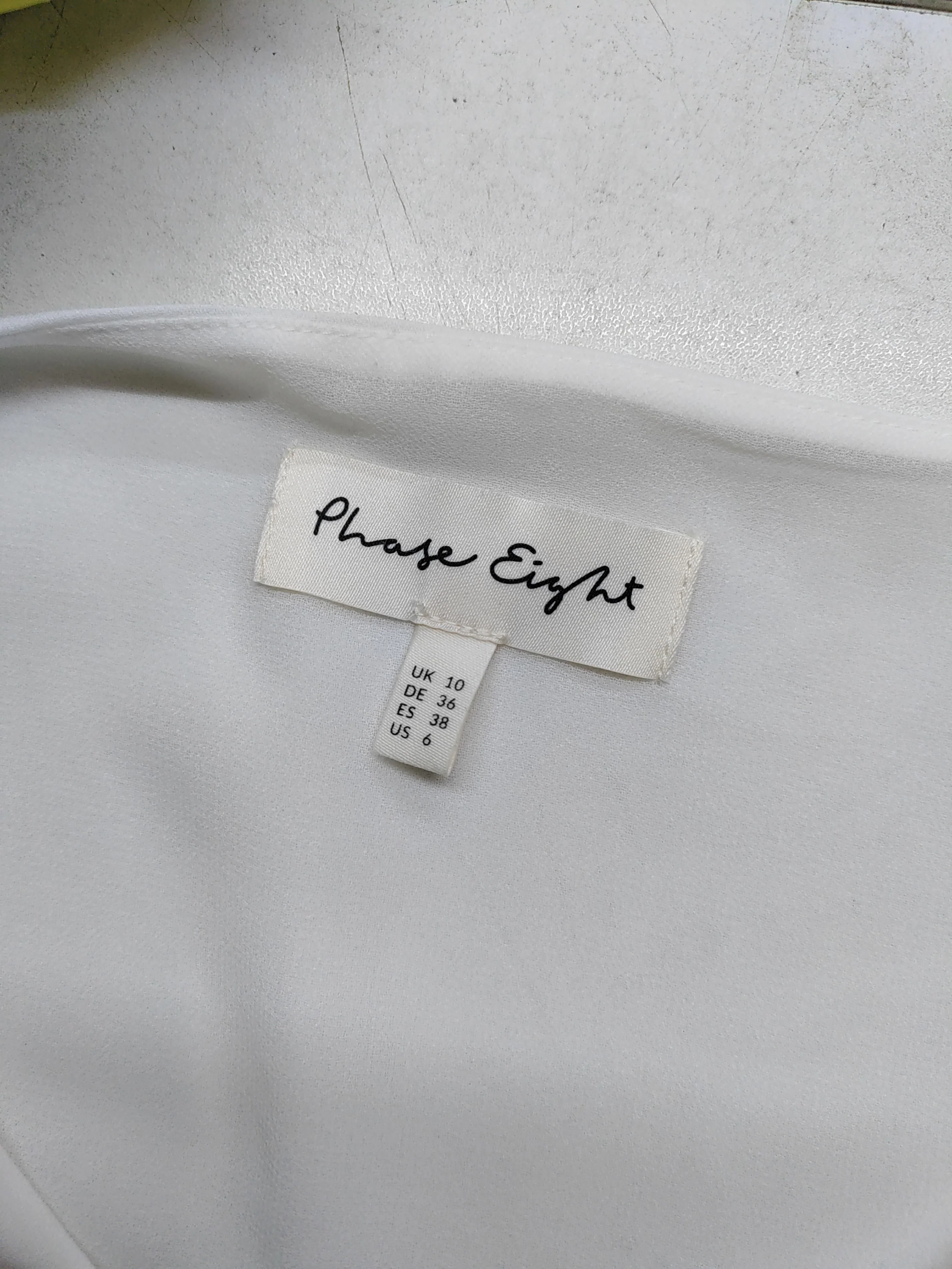 Phase Eight Women's Top UK 10 White Polyester with Polyester Basic - Image 5