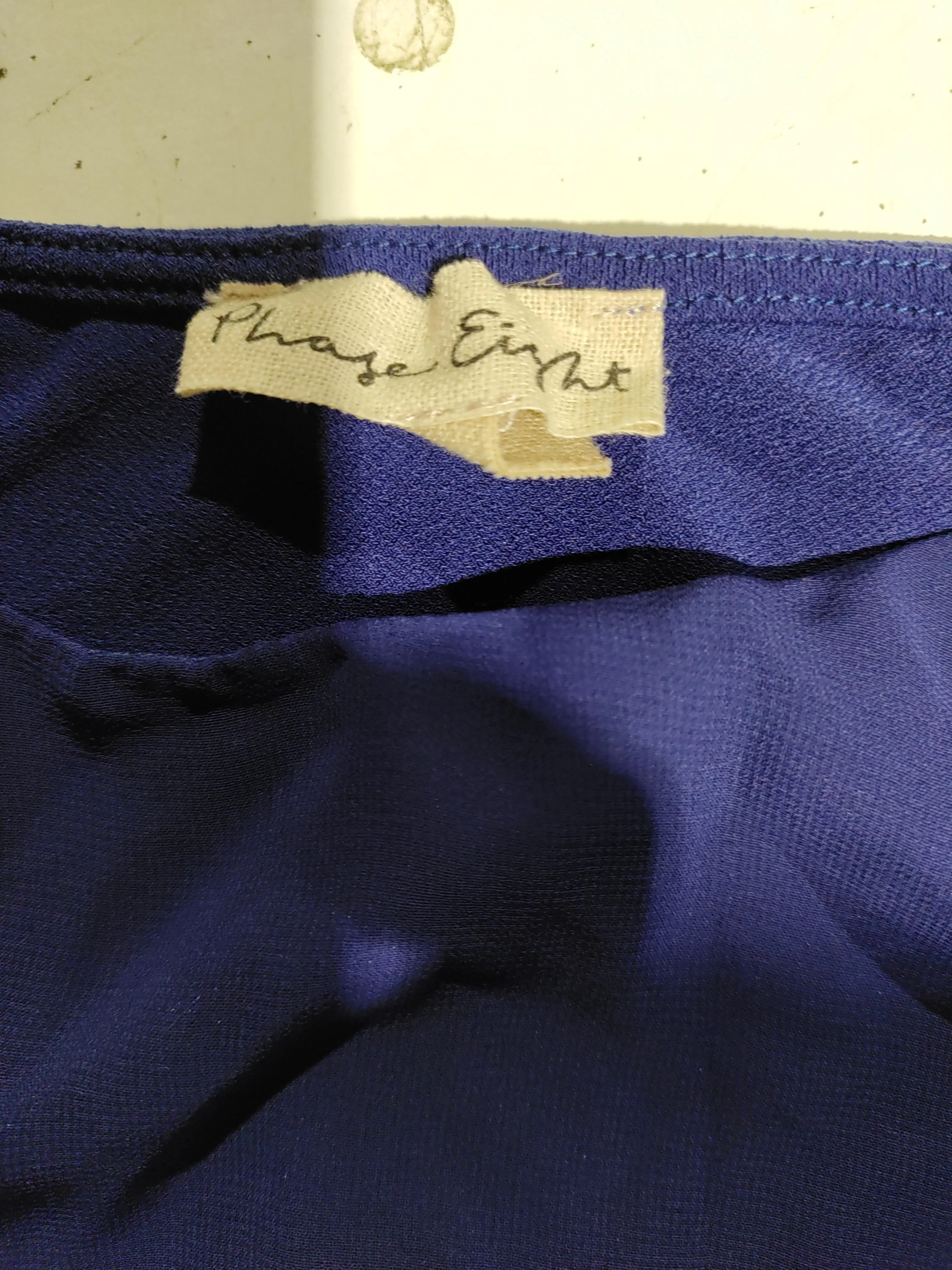 Phase Eight Women's Top UK 12 Blue Polyester with Elastane Basic - Image 5