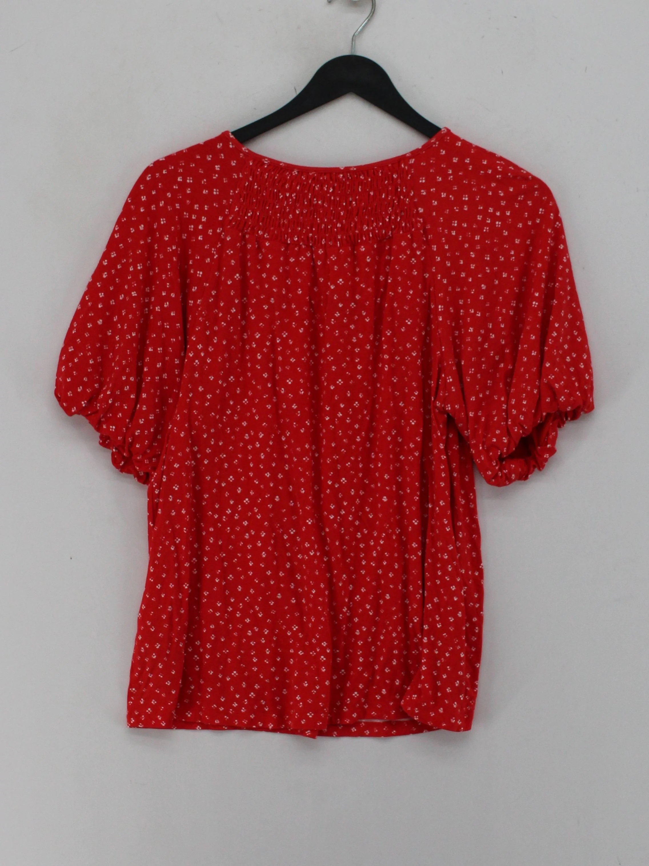 Phase Eight Women's Top UK 12 Red Viscose with Elastane, Polyester Basic - Image 2
