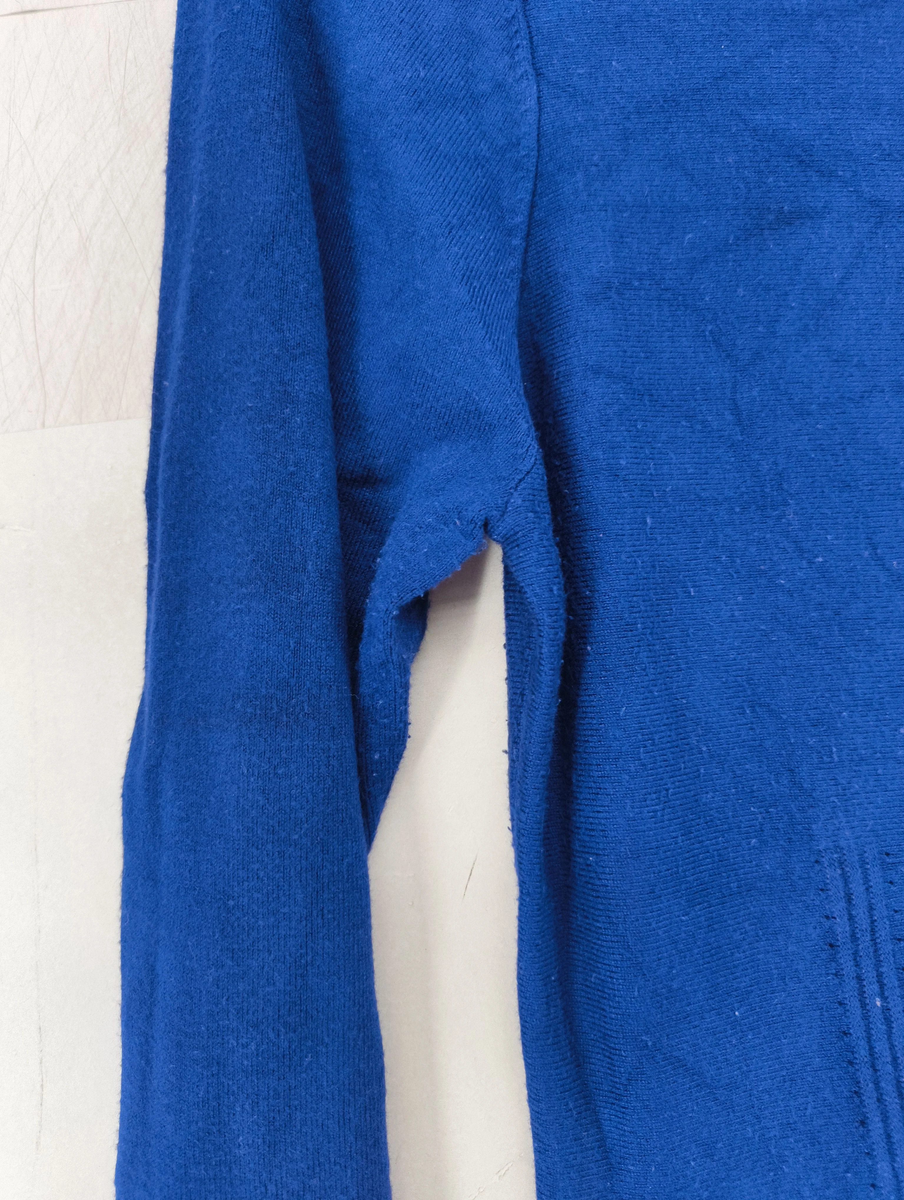 Phase Eight Women's Top UK 14 Blue Viscose with Nylon Basic - Image 5