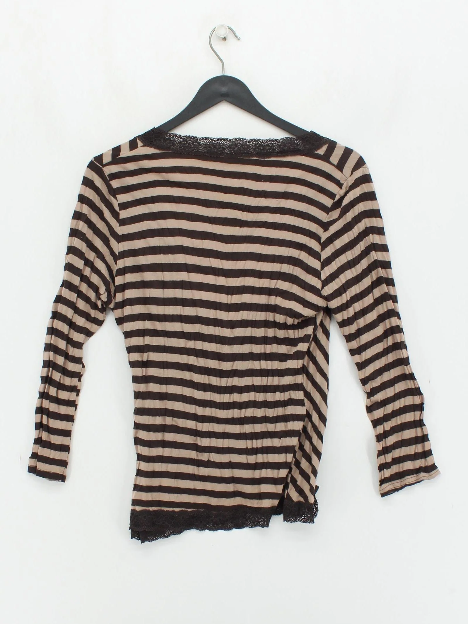 Phase Eight Women's Top UK 14 Brown Polyester with Viscose Basic - Image 2
