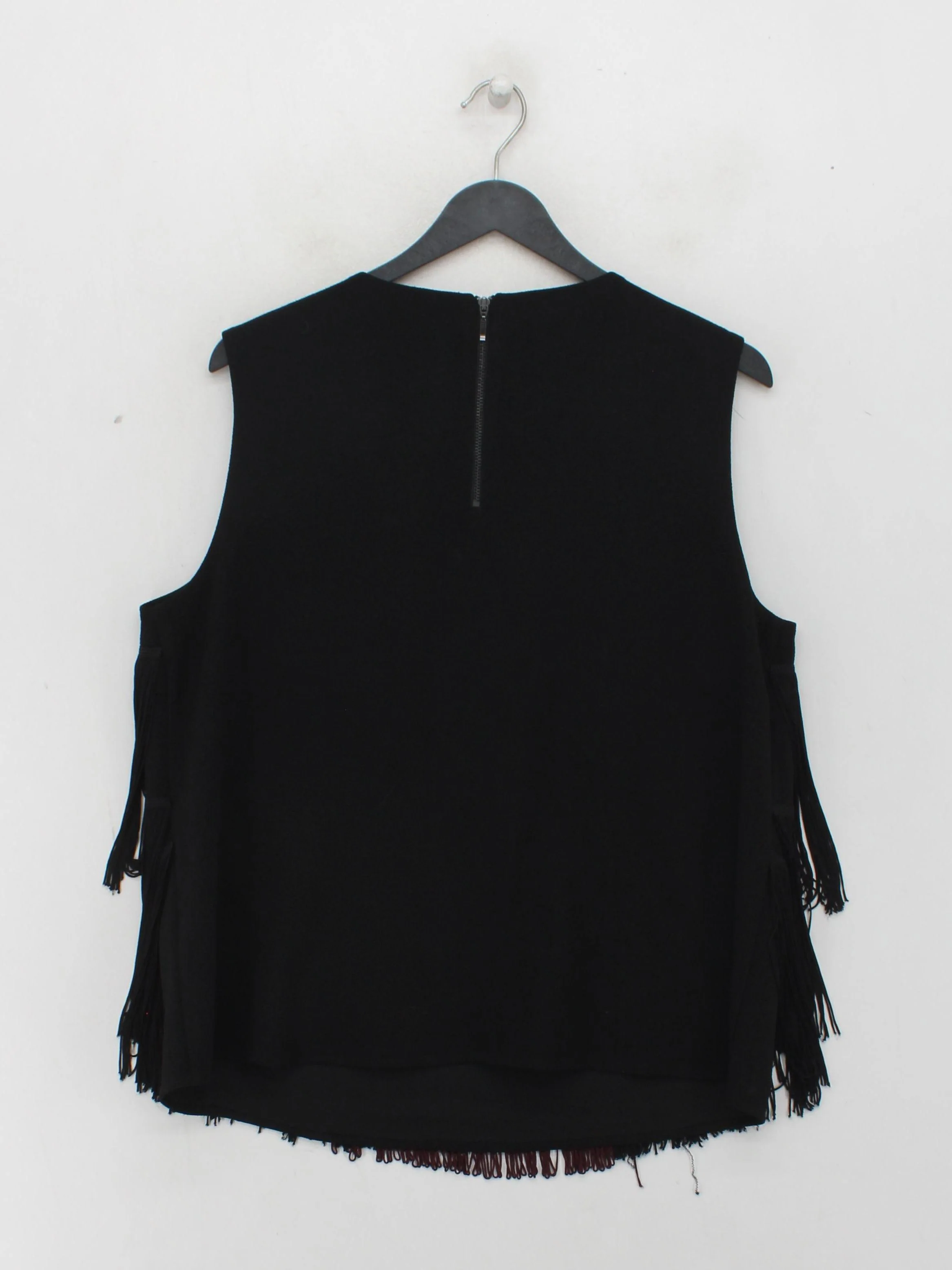 Phase Eight Women's Top UK 16 Black Polyester with Viscose Basic - Image 2