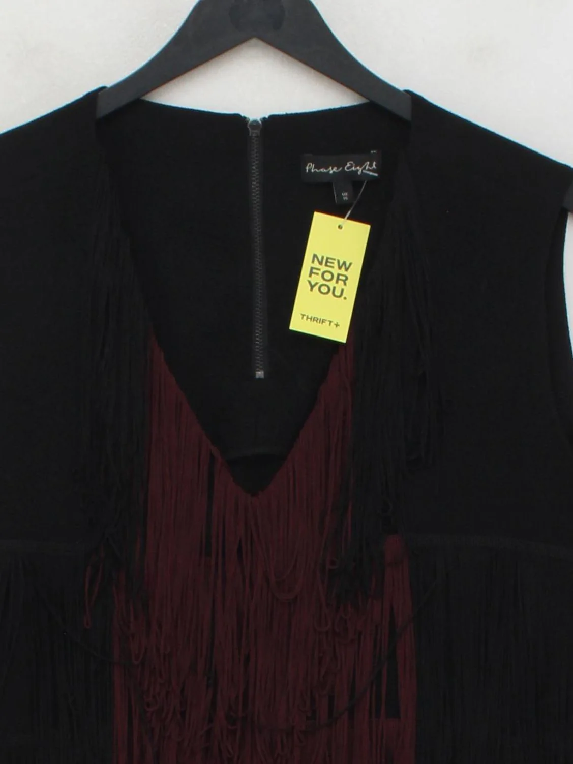 Phase Eight Women's Top UK 16 Black Polyester with Viscose Basic - Image 3