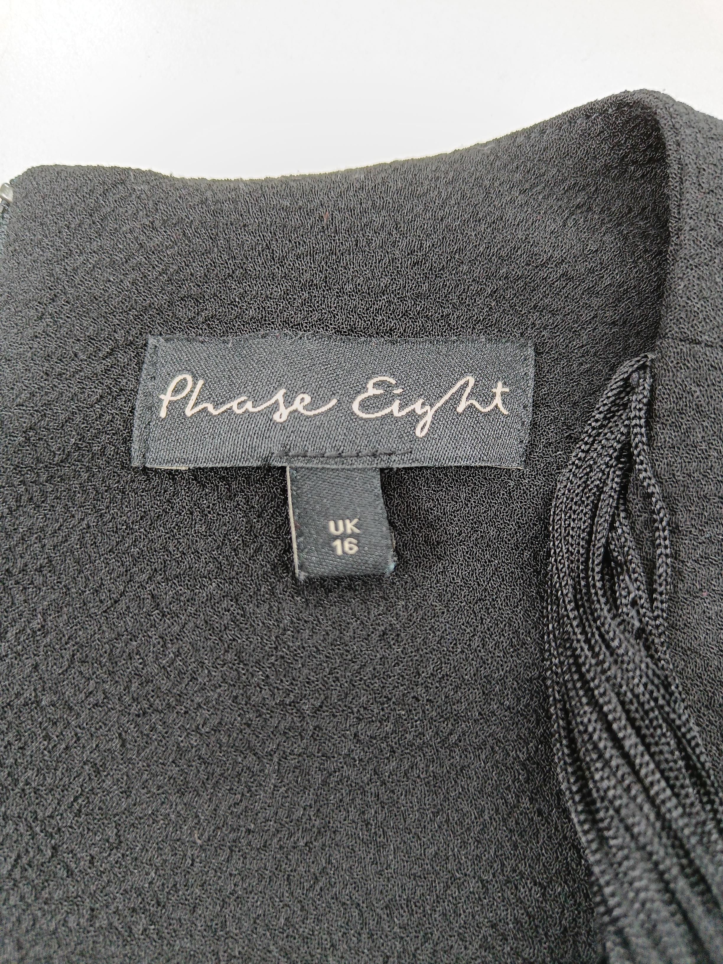 Phase Eight Women's Top UK 16 Black Polyester with Viscose Basic - Image 5