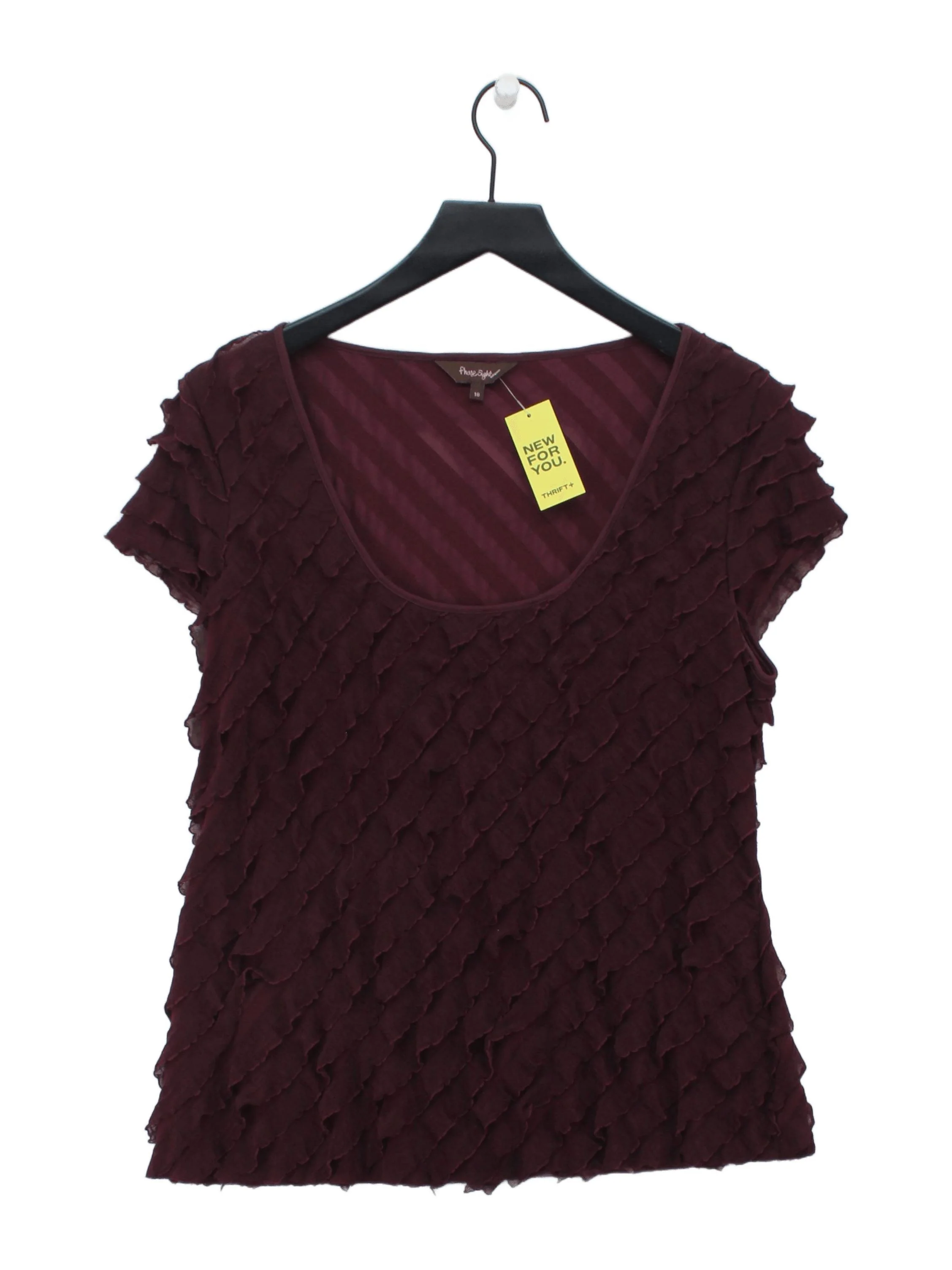 Phase Eight Women's Top UK 18 Red Polyester with Elastane Basic