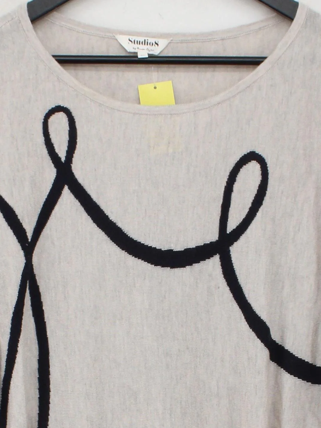 Phase Eight Women's Top UK 26 Cream Viscose with Wool, Nylon Basic - Image 3