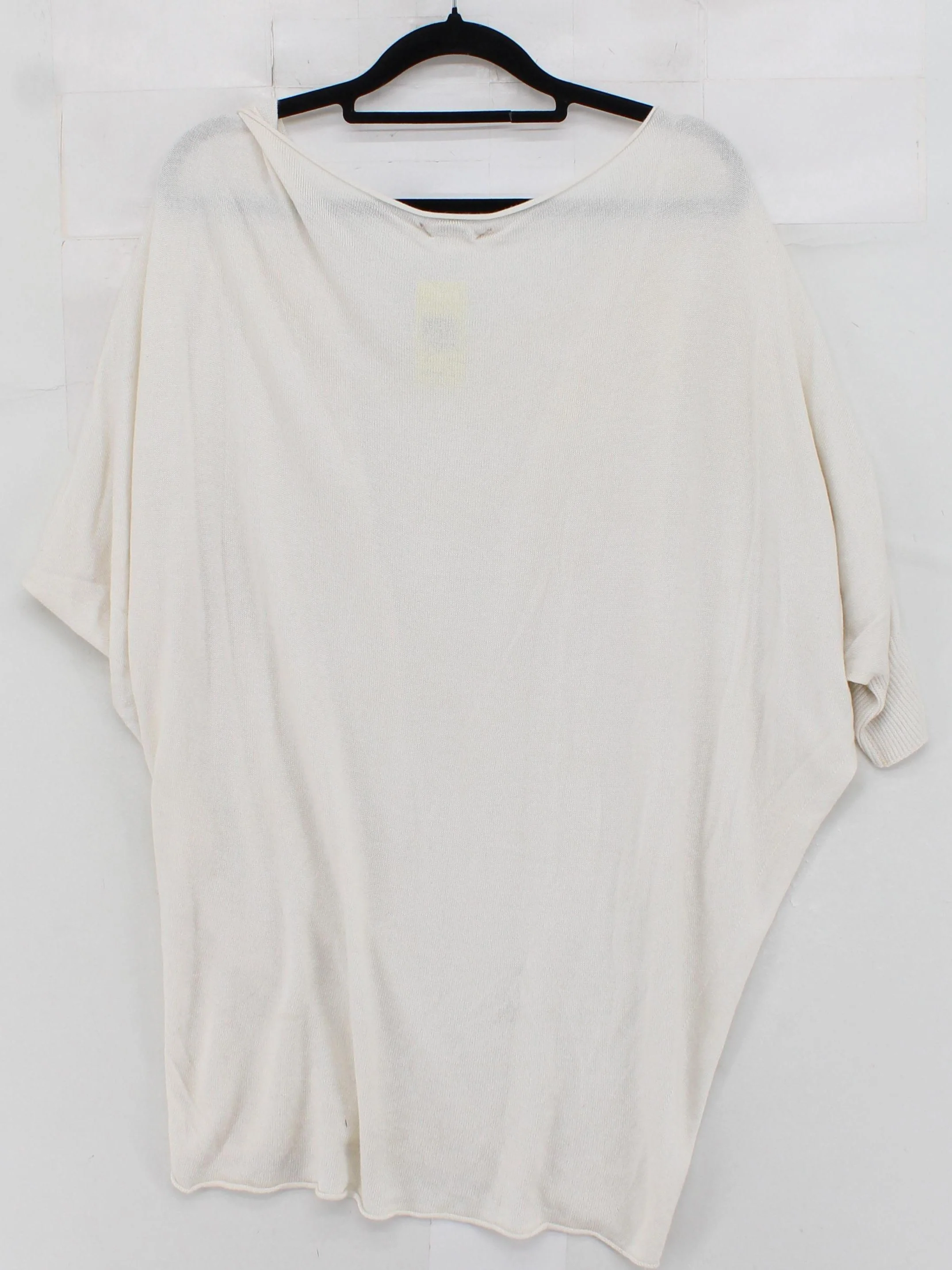 Phase Eight Women's Top XS Cream 100% Other Short Sleeve Round Neck Basic - Image 2
