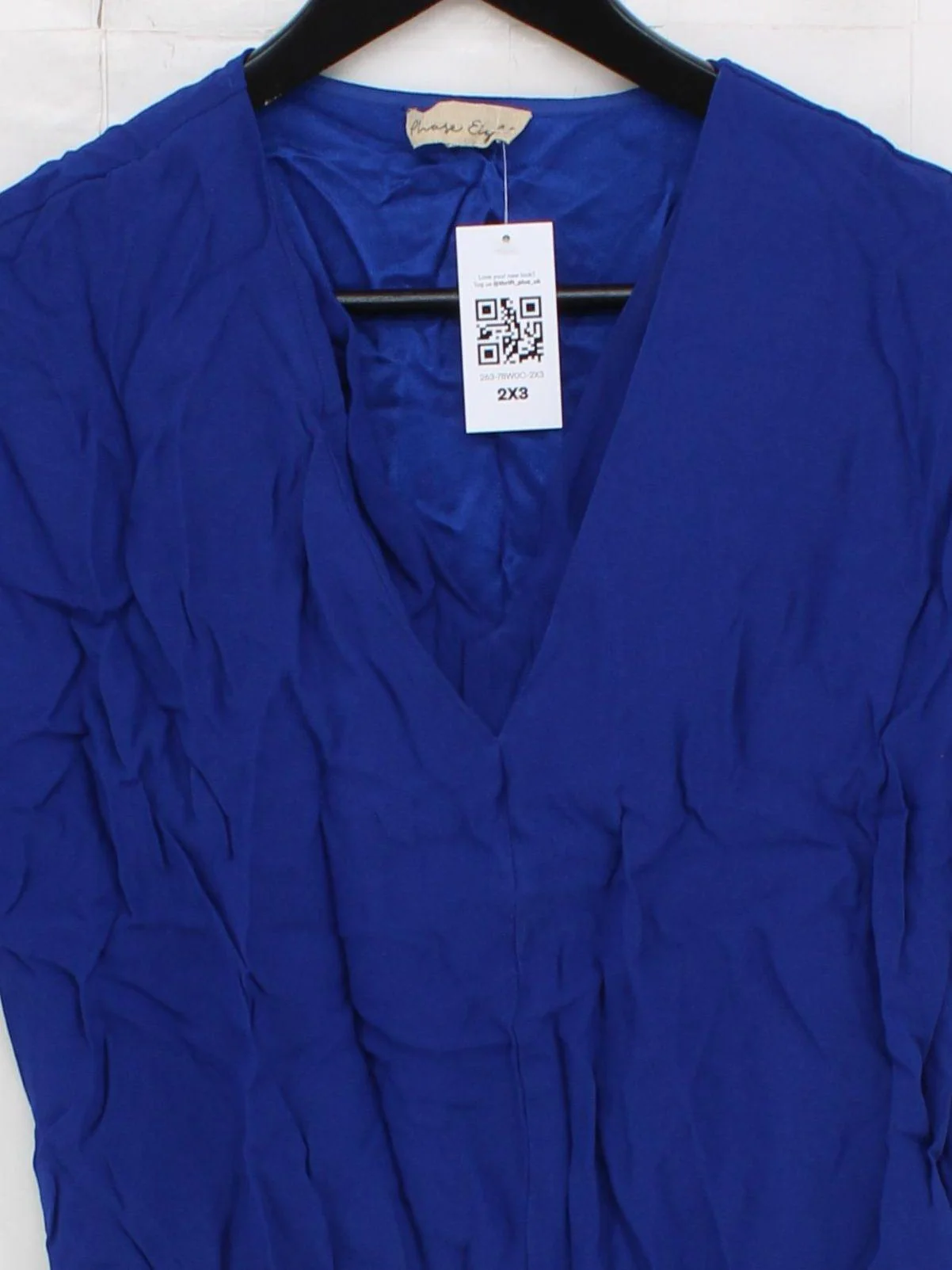 Phase Eight Women's Top XXS Blue Viscose with Polyester Basic - Image 3