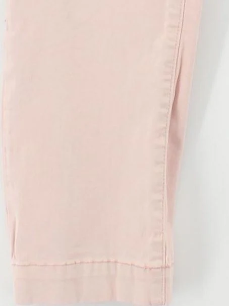 Phase Eight Women's Trousers UK 12 Pink Cotton with Elastane Straight Cropped - Image 4
