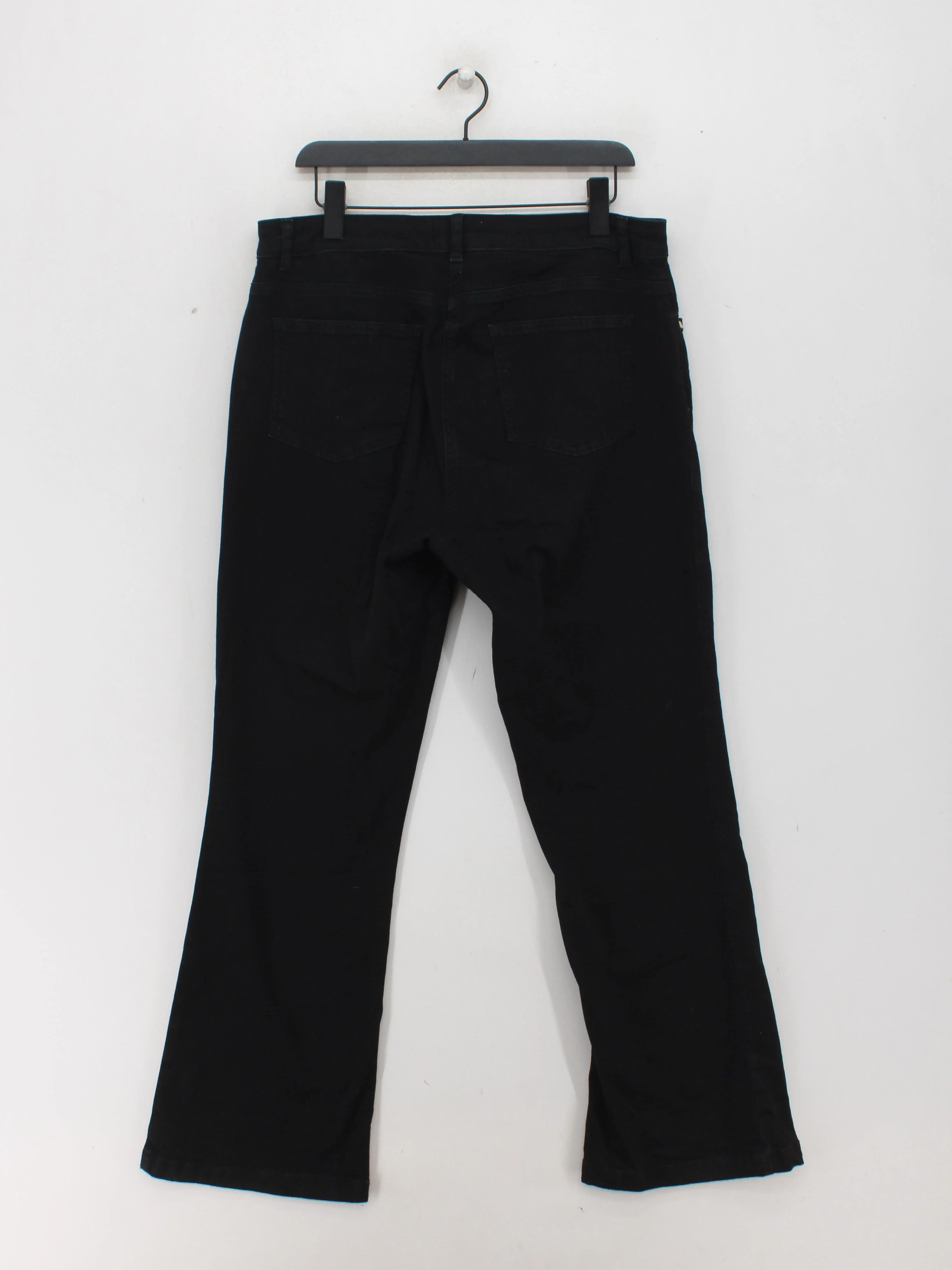 Phase Eight Women's Trousers UK 16 Black Cotton with Polyester, Elastane Chino - Image 2