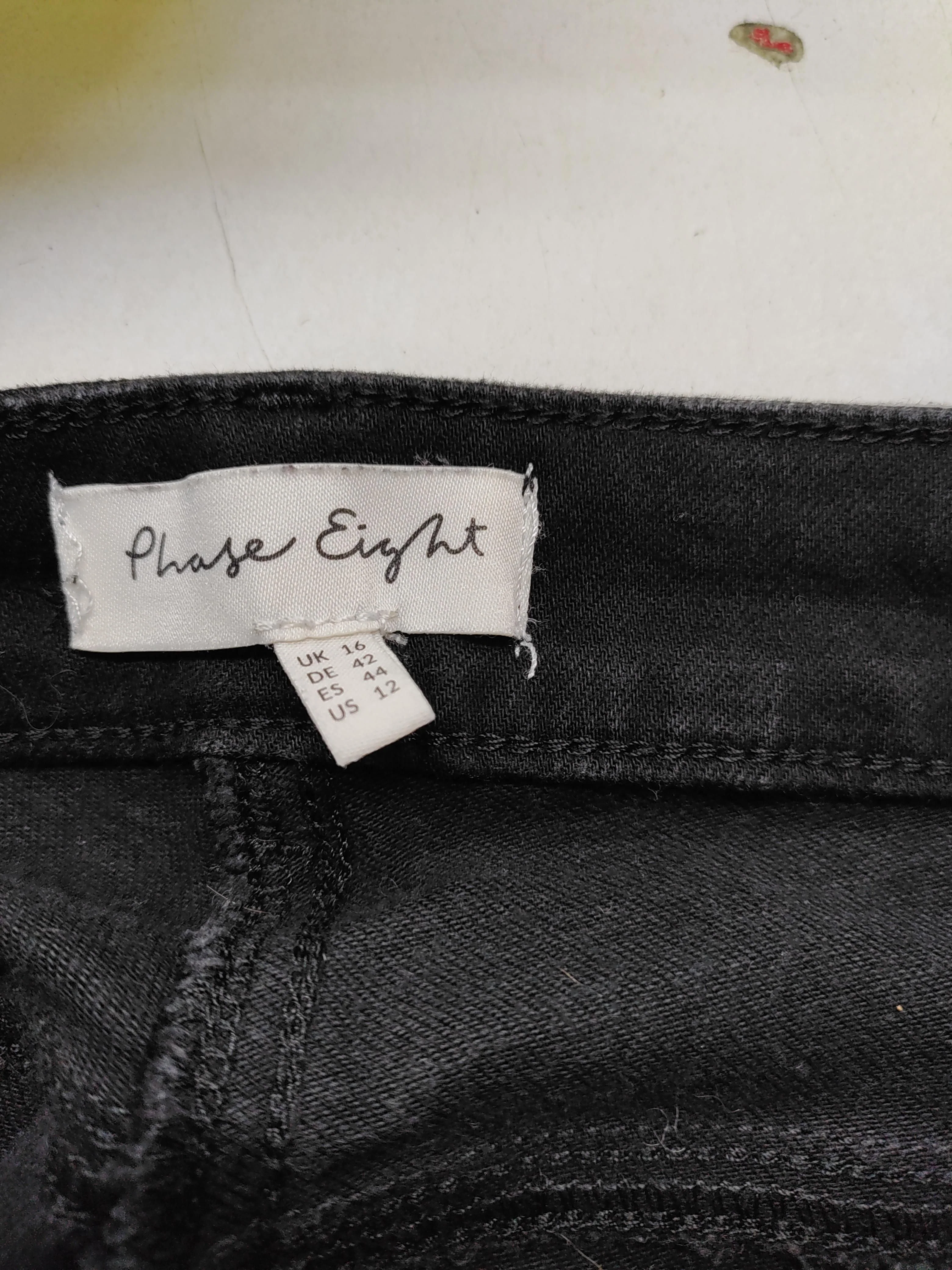 Phase Eight Women's Trousers UK 16 Black Cotton with Polyester, Elastane Chino - Image 6