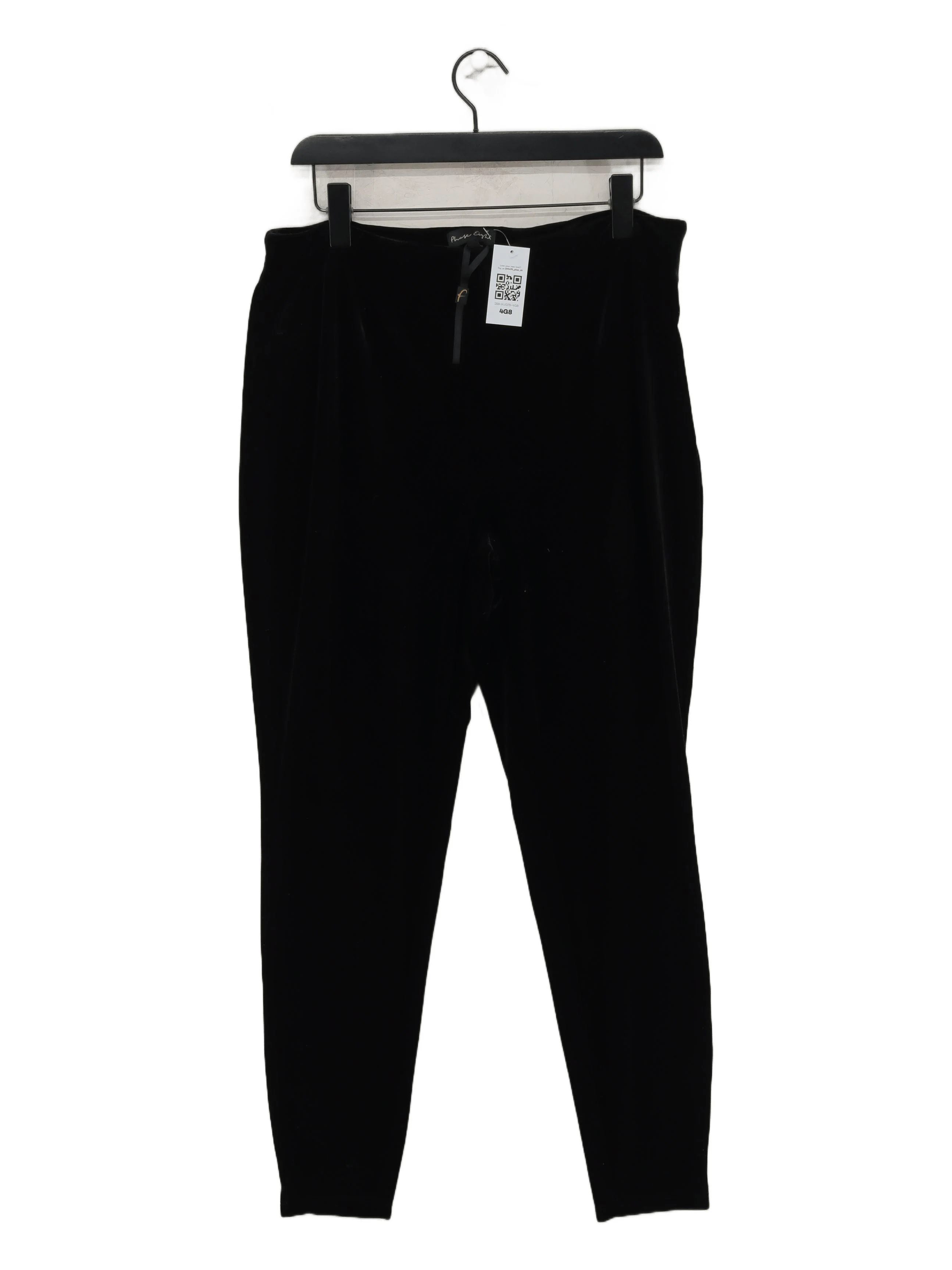 Phase Eight Women's Trousers UK 16 Black Polyester with Elastane Sweatpants