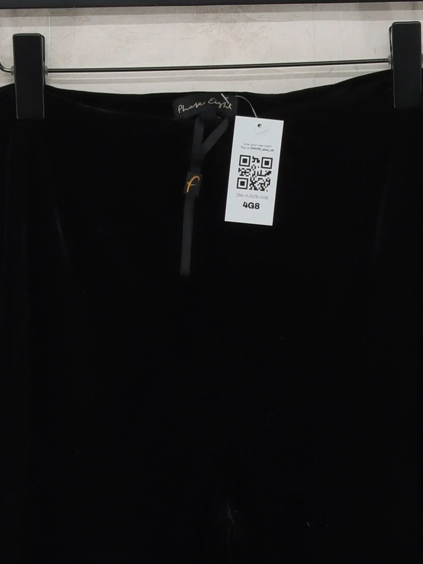 Phase Eight Women's Trousers UK 16 Black Polyester with Elastane Sweatpants - Image 3