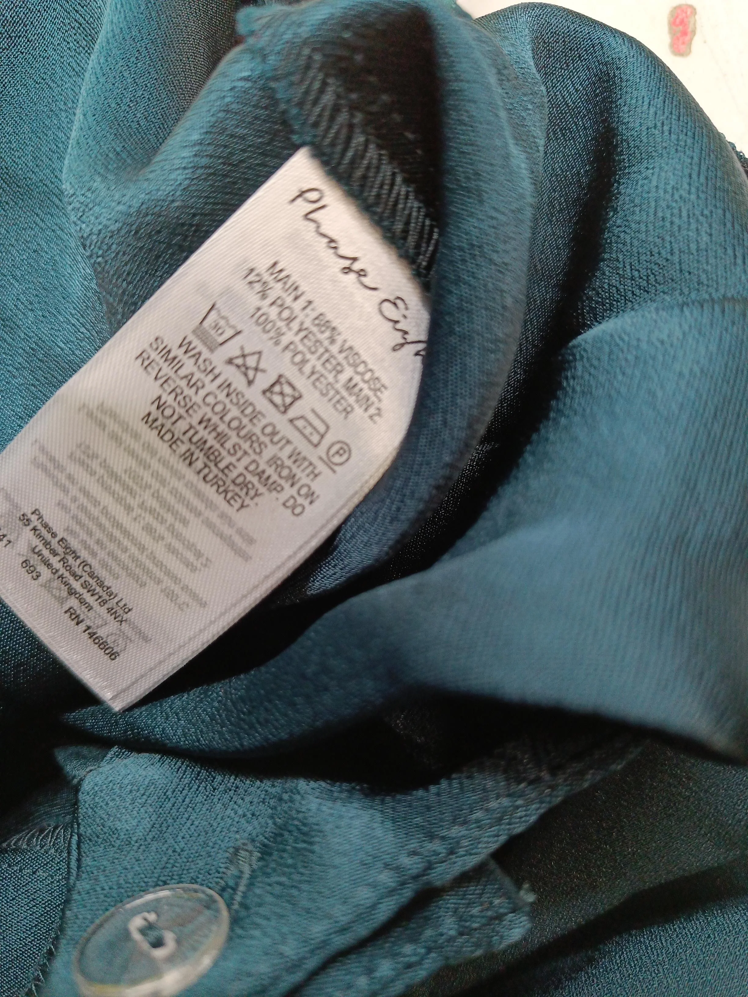 Phase Eight Women's Trousers UK 8 Green Viscose New with tags - Image 6