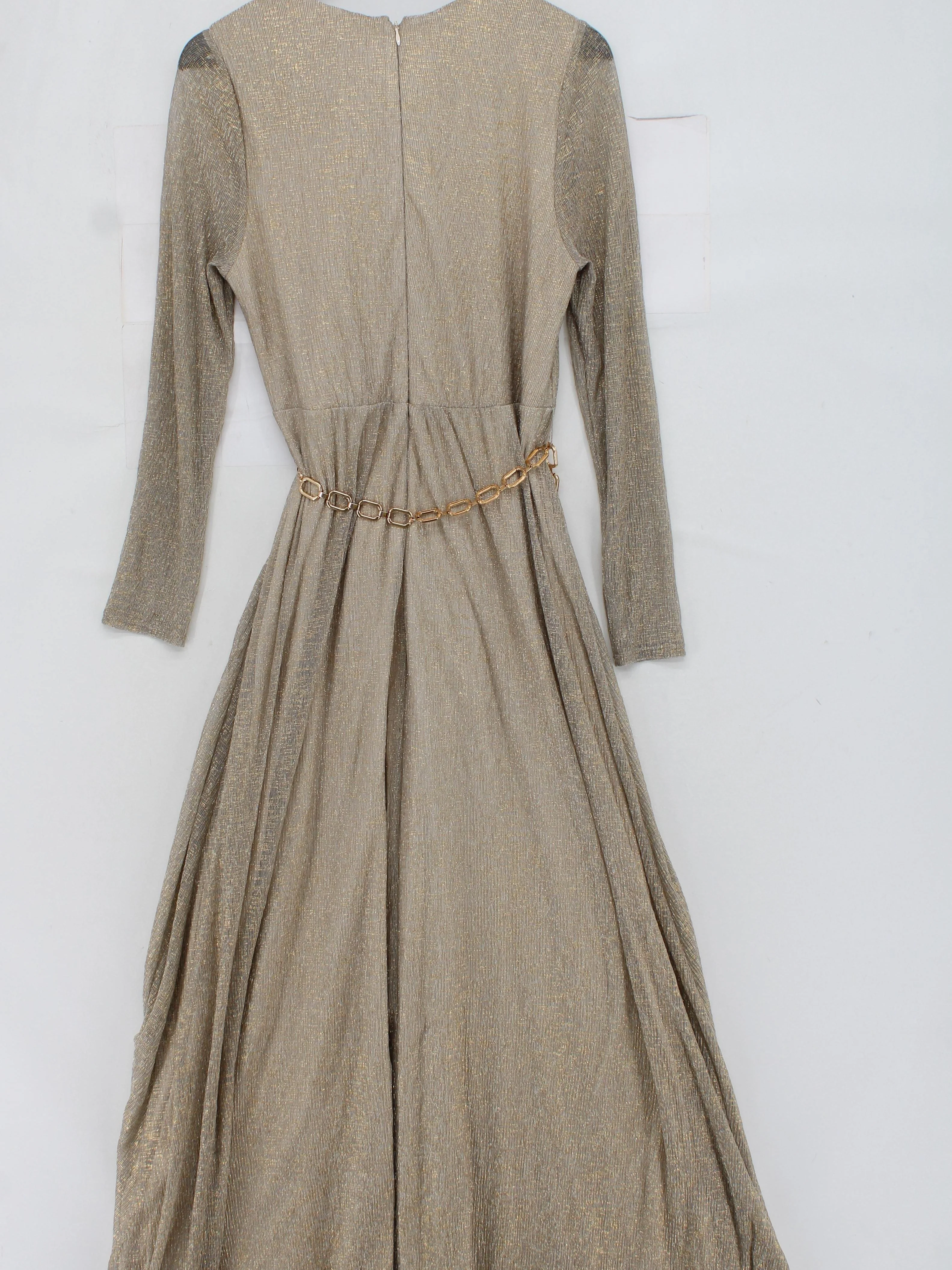Phase Eight Wrap Maxi Dress in Gold - Image 2