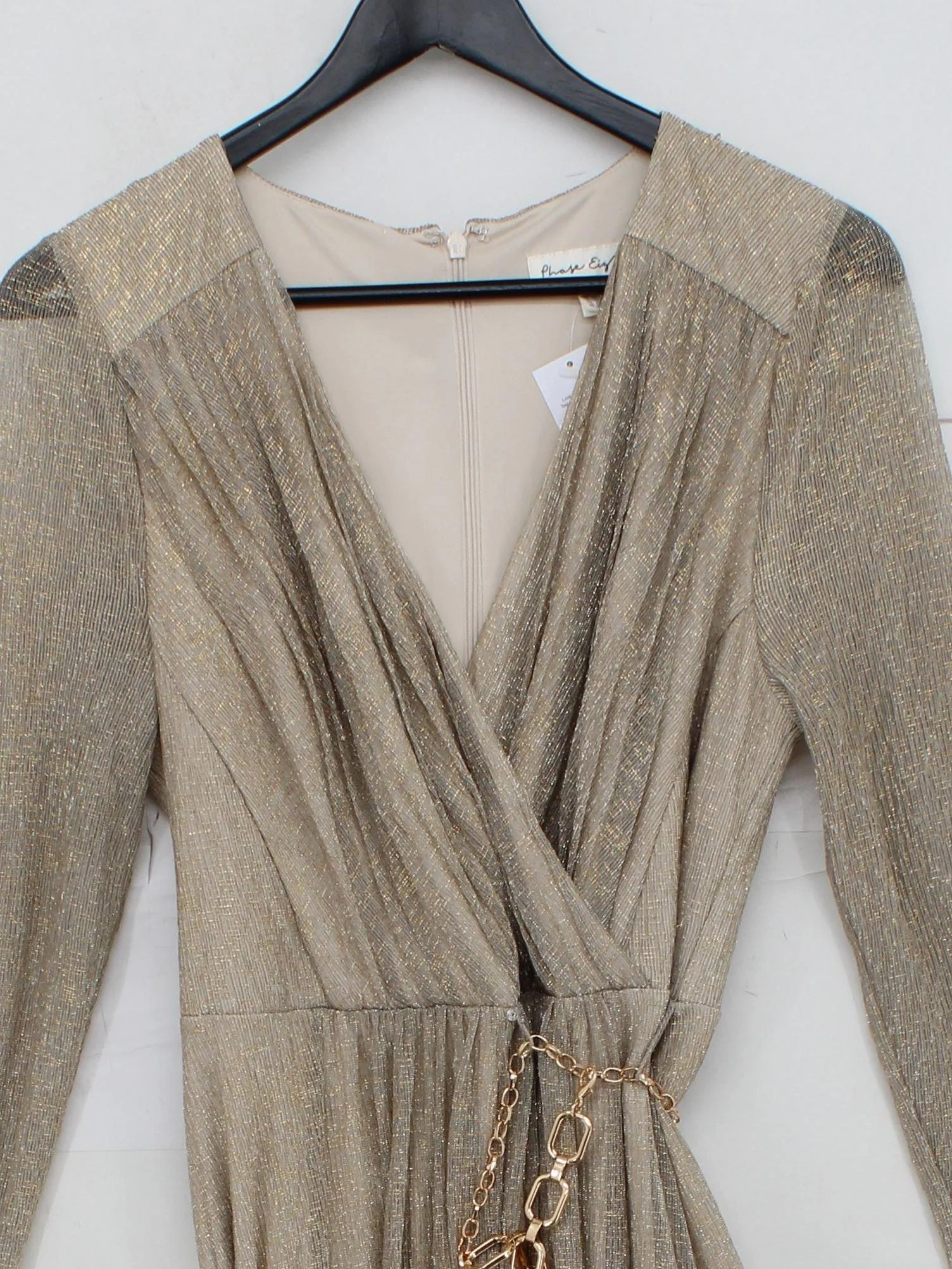 Phase Eight Wrap Maxi Dress in Gold - Image 3