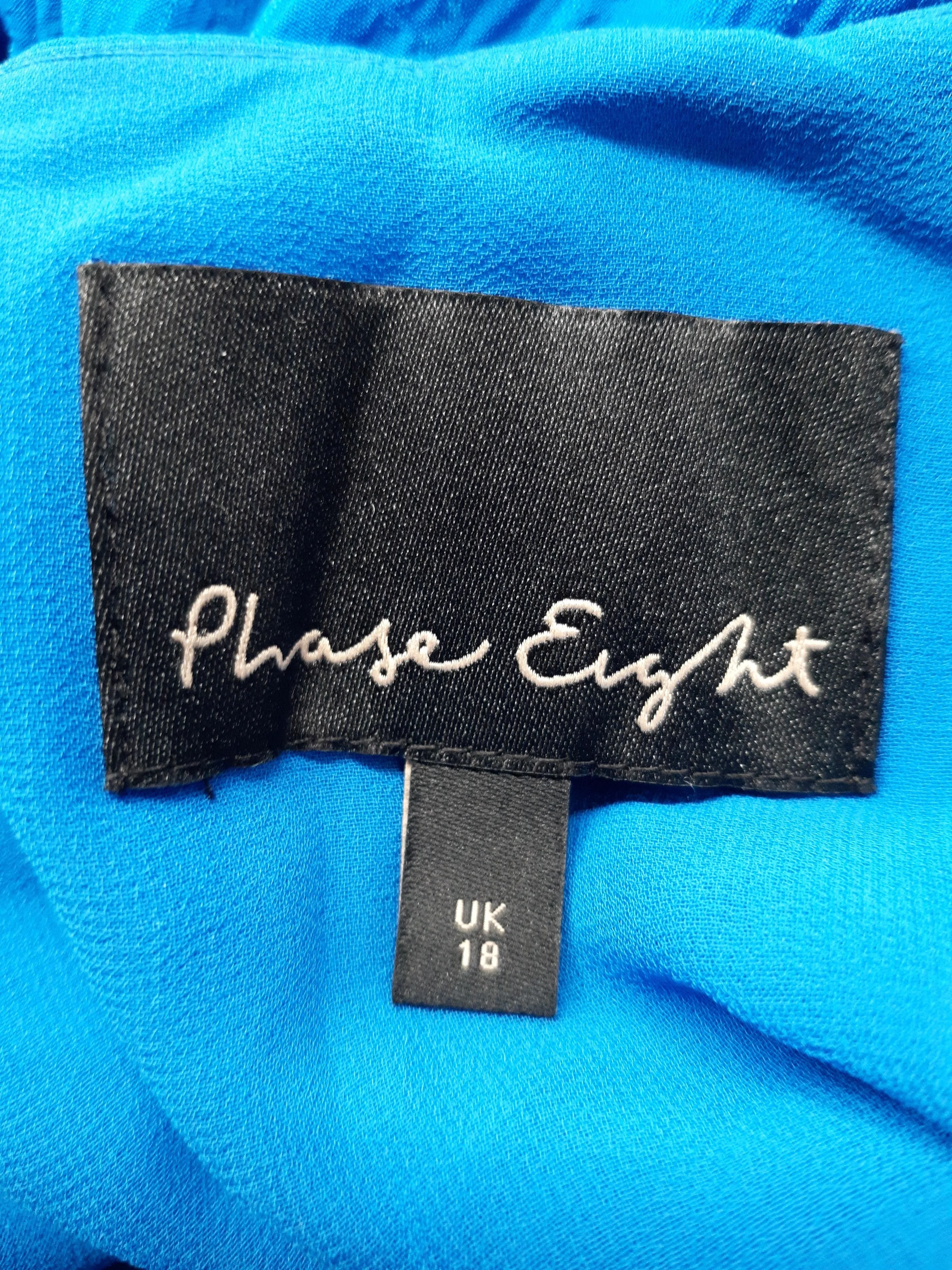 Phase Eight Wrap Maxi Dress UK18 in Blue - Image 5