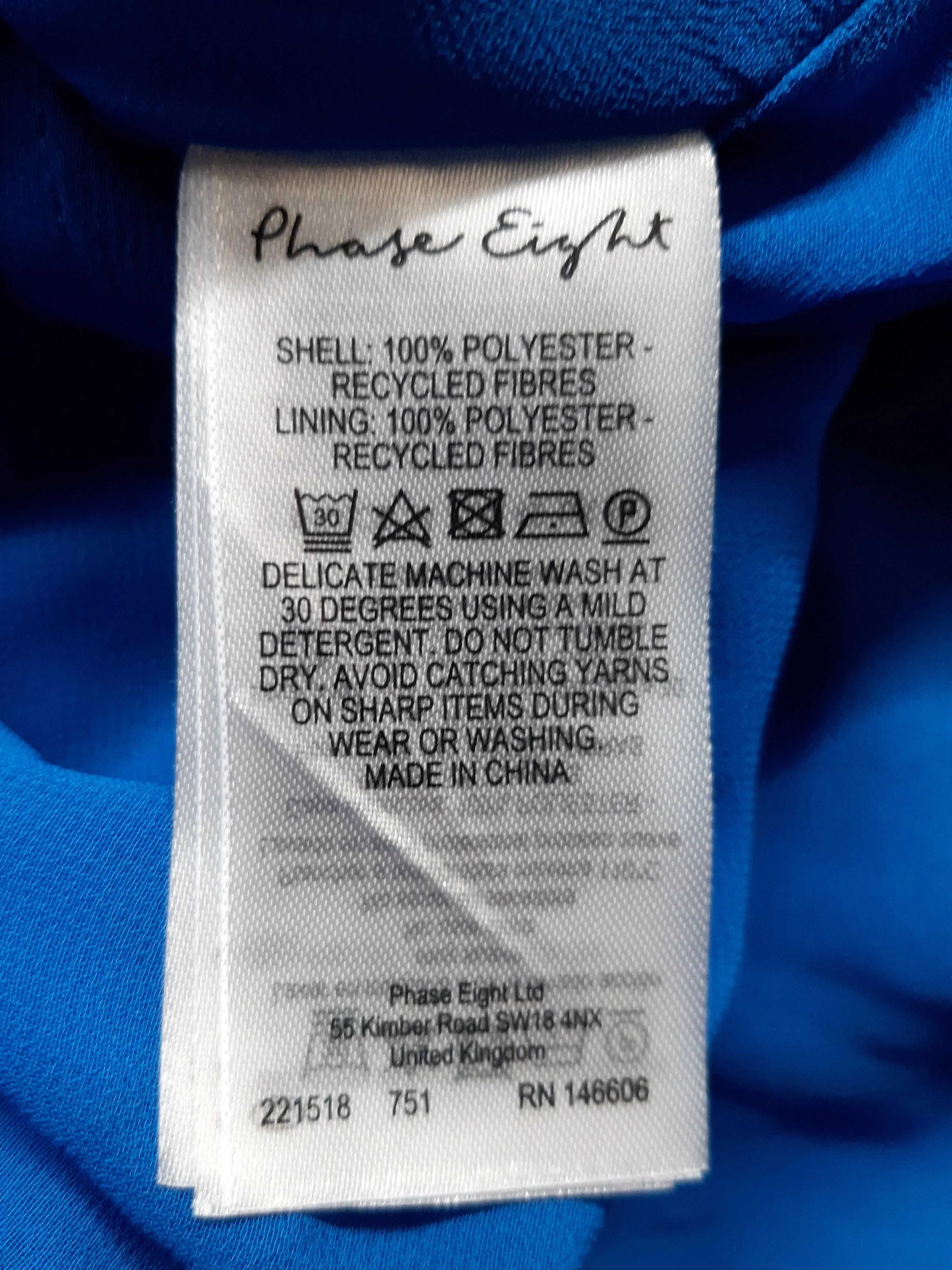 Phase Eight Wrap Maxi Dress UK18 in Blue - Image 6