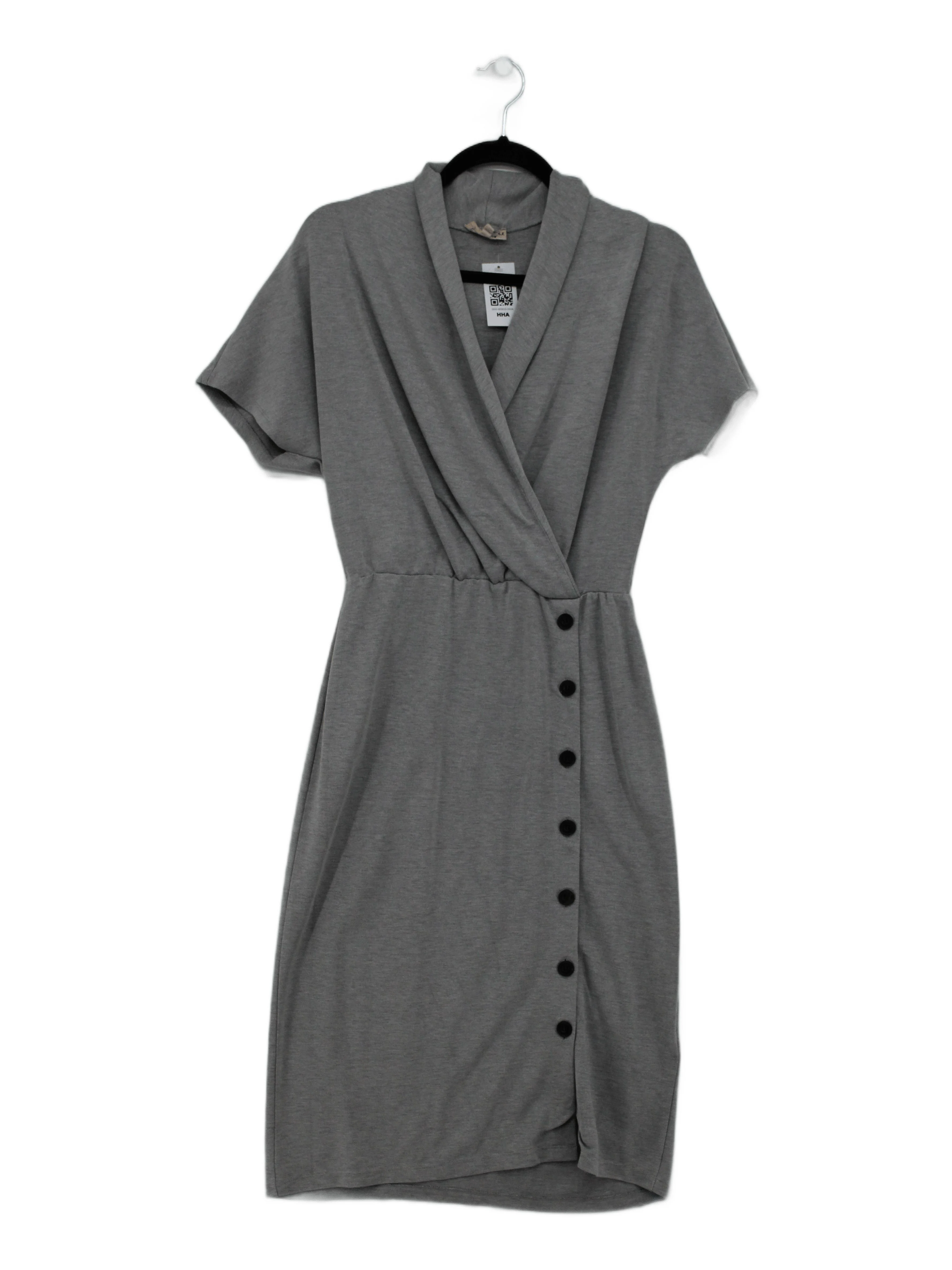 Phase Eight Wrap Midi Dress UK12 in Grey