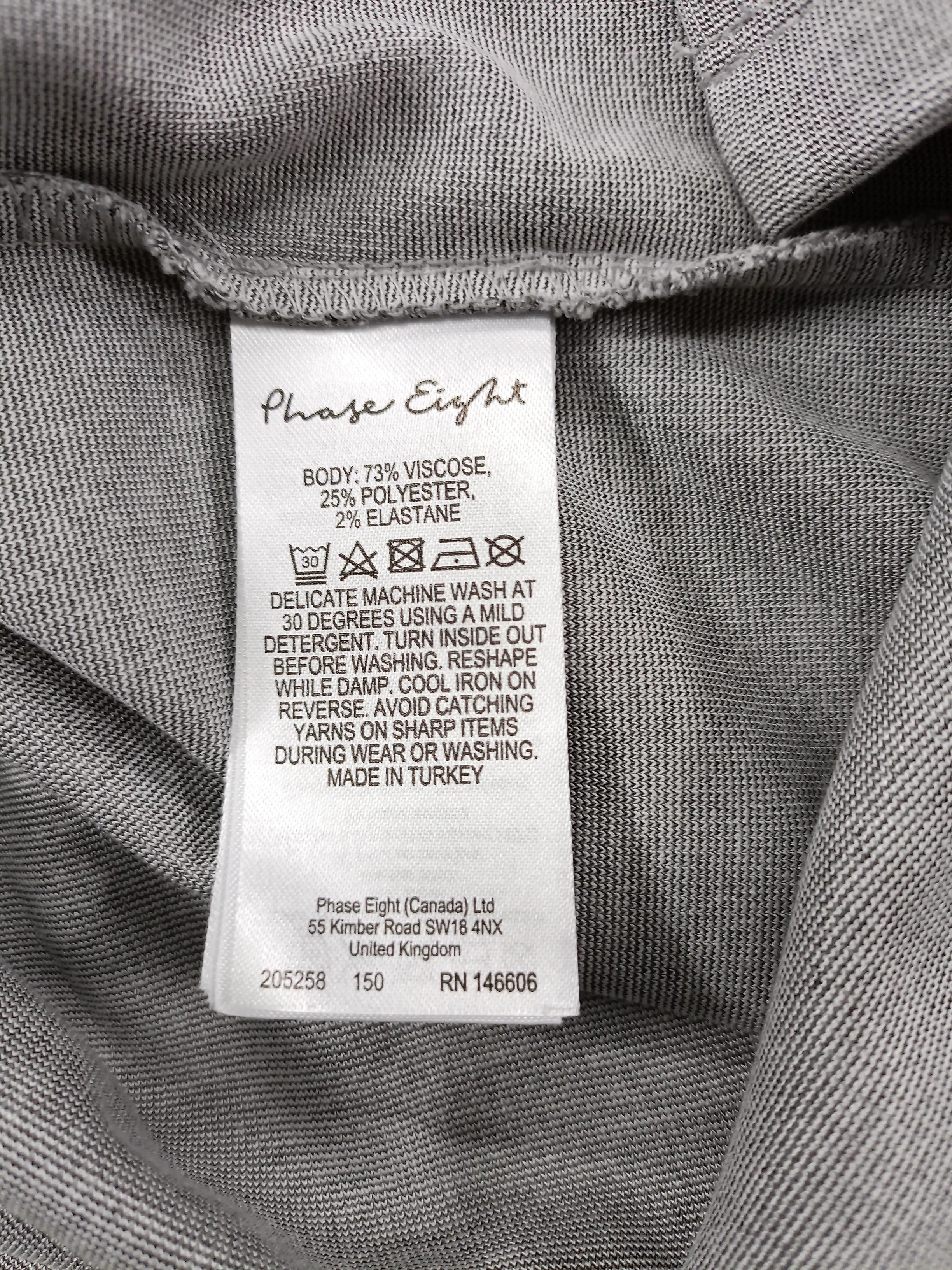 Phase Eight Wrap Midi Dress UK12 in Grey - Image 6