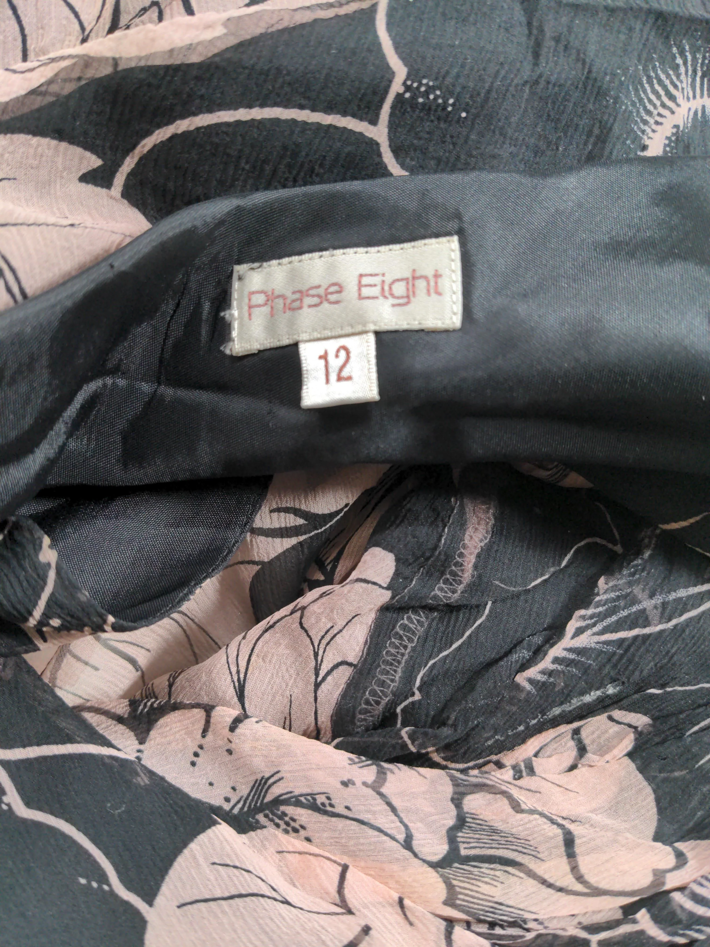 Phase Eight Wrap Midi Dress UK12 in Multi - Image 5