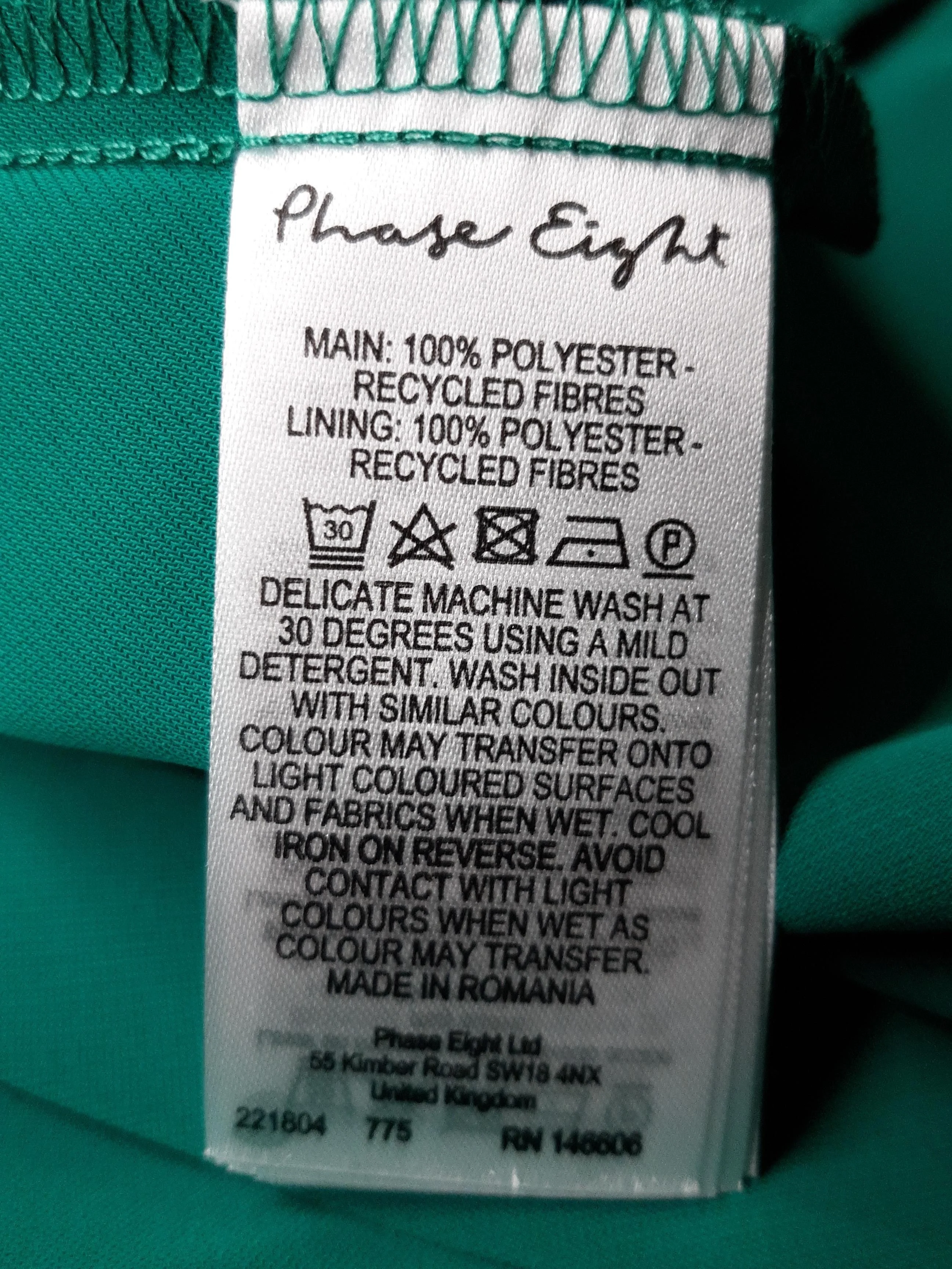 Phase Eight Wrap Midi Dress UK18 in Green - Image 6