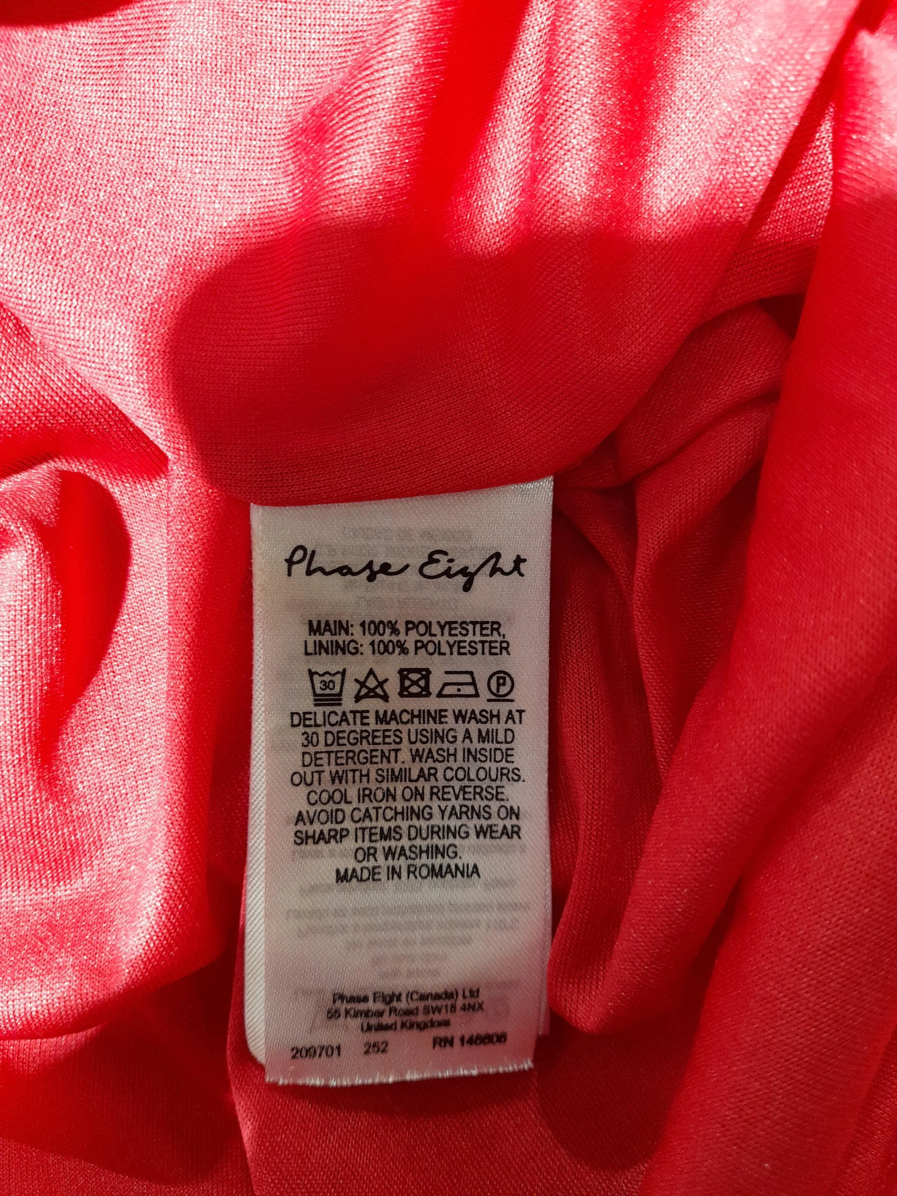 Phase Eight Wrap Midi Dress UK8 in Red - Image 6