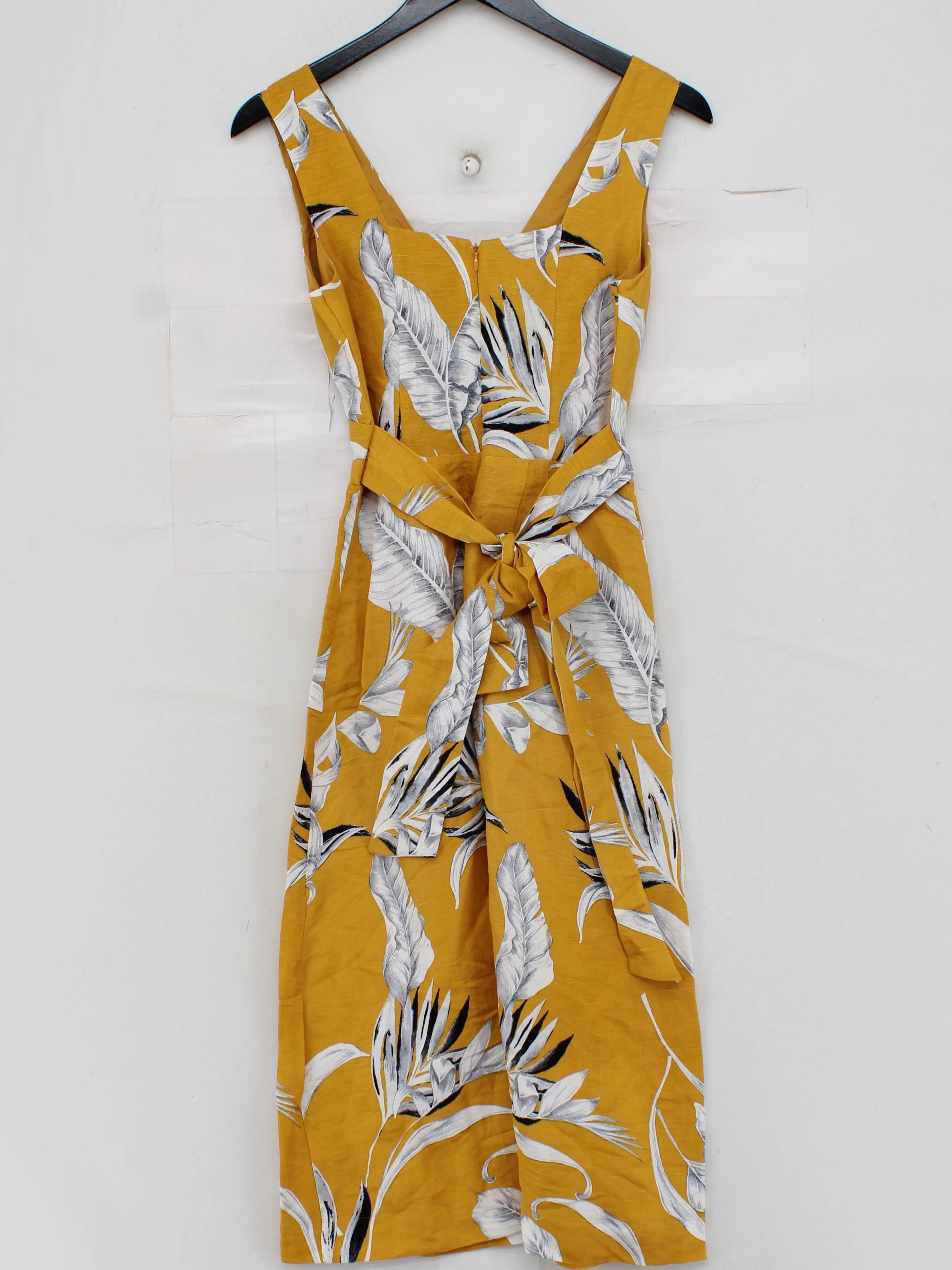 Phase Eight Wrap Midi Dress UK8 in Yellow - Image 2