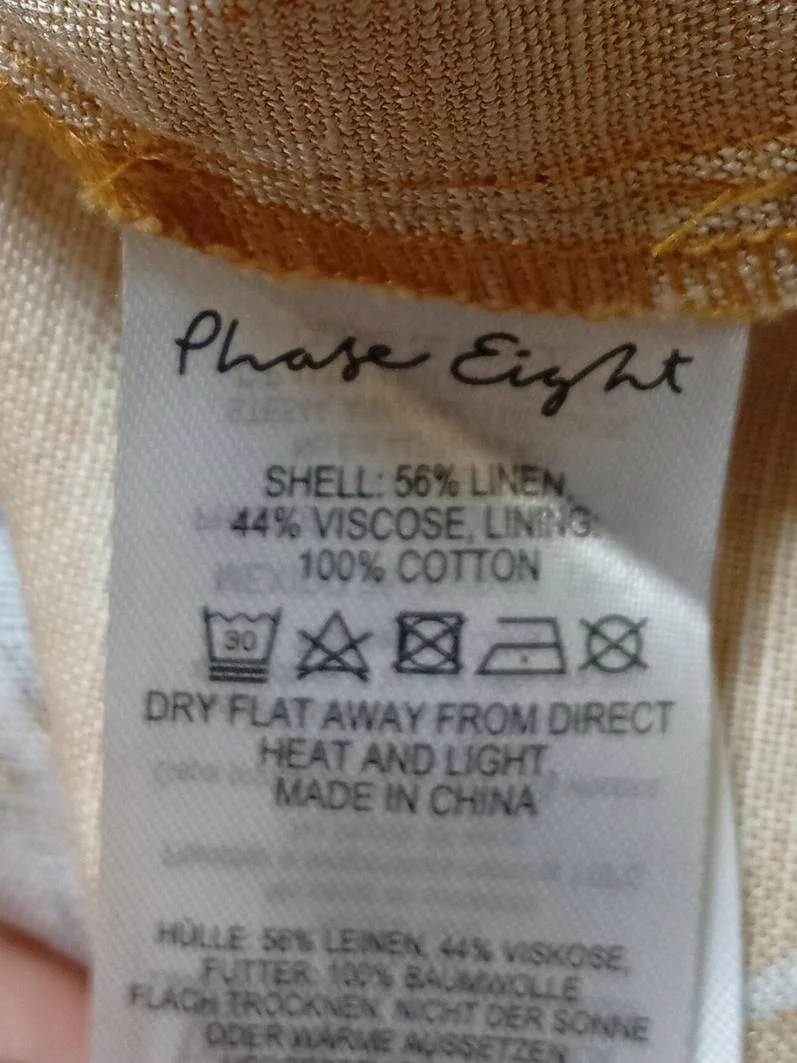Phase Eight Wrap Midi Dress UK8 in Yellow - Image 6