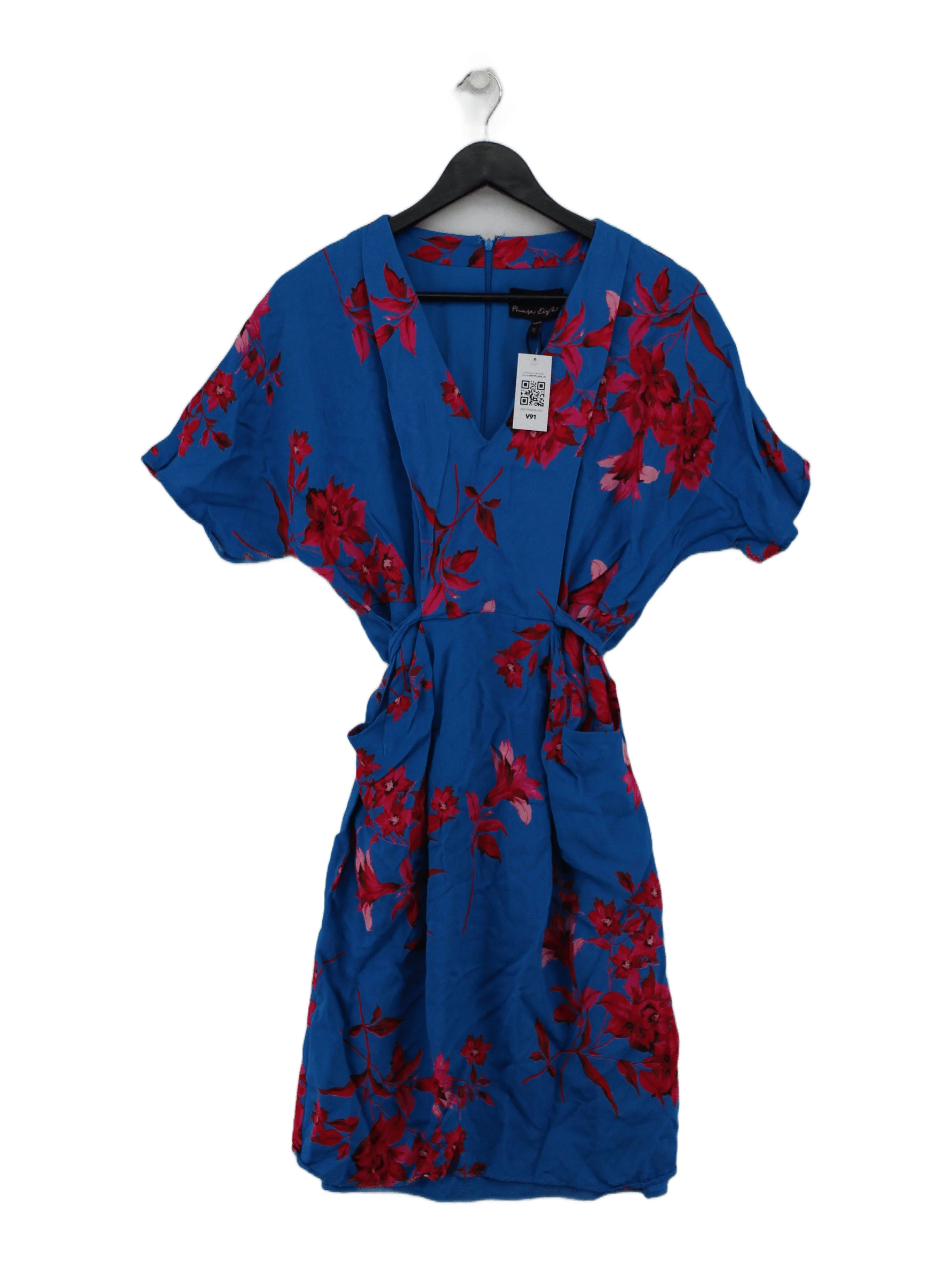 Phase Eight Wrap Mini Dress UK12 in Blue