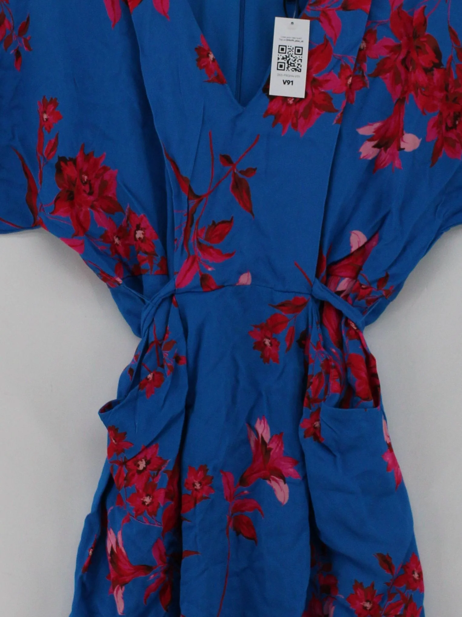 Phase Eight Wrap Mini Dress UK12 in Blue - Image 3