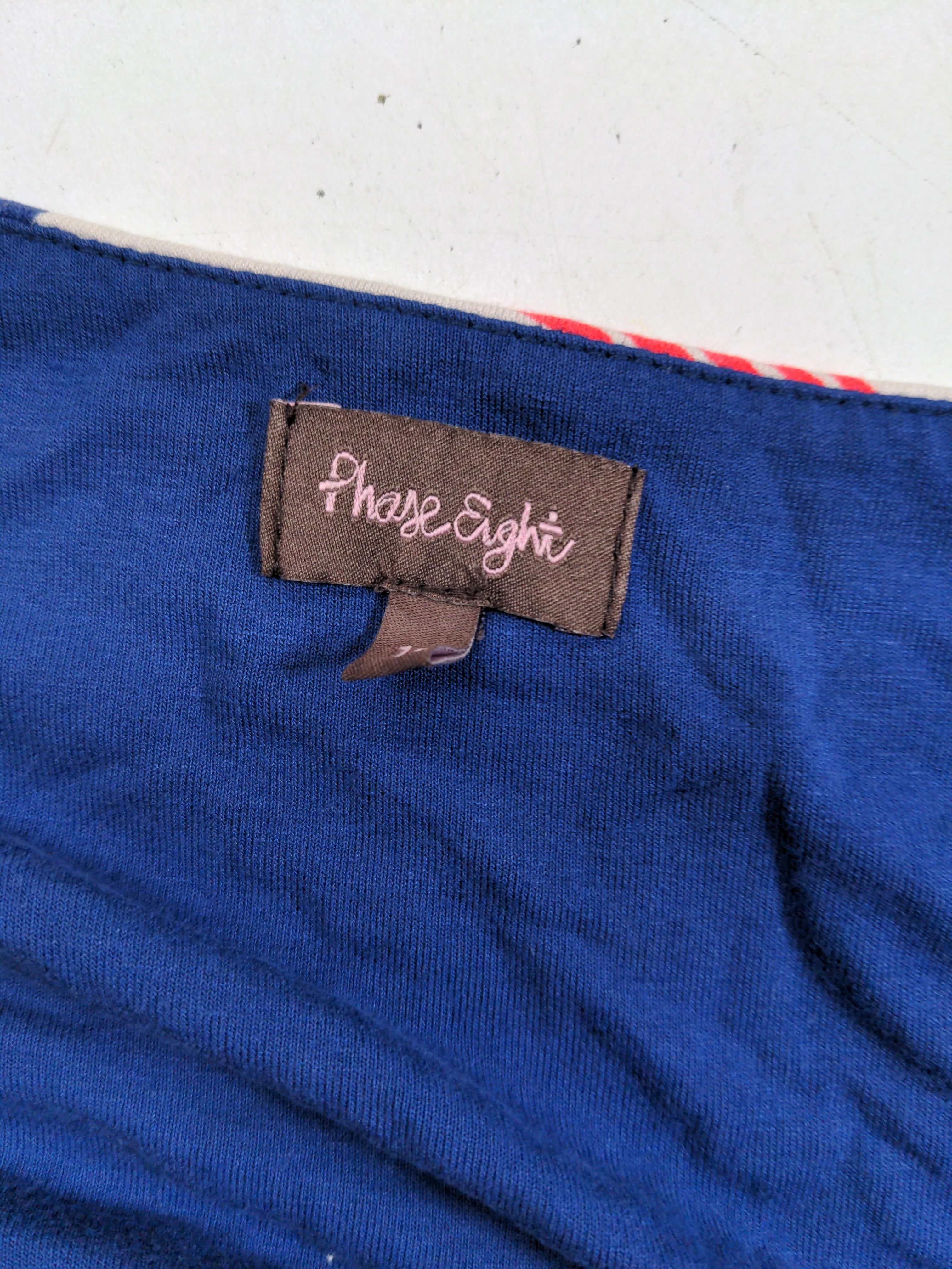 Phase Eight Wrap Mini Dress UK12 in Blue - Image 6