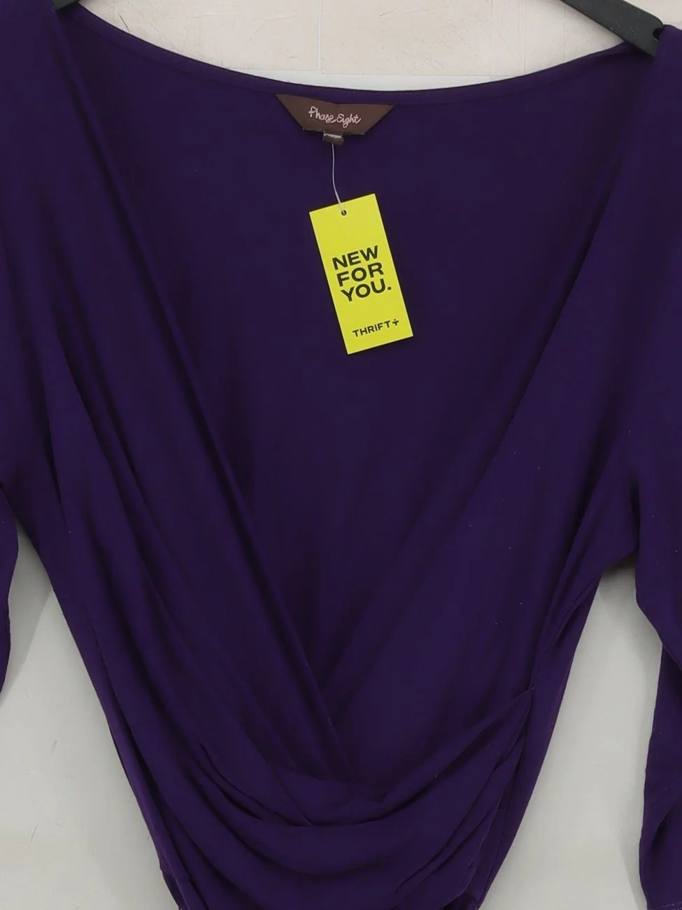 Phase Eight Wrap Mini Dress UK12 in Purple - Image 3