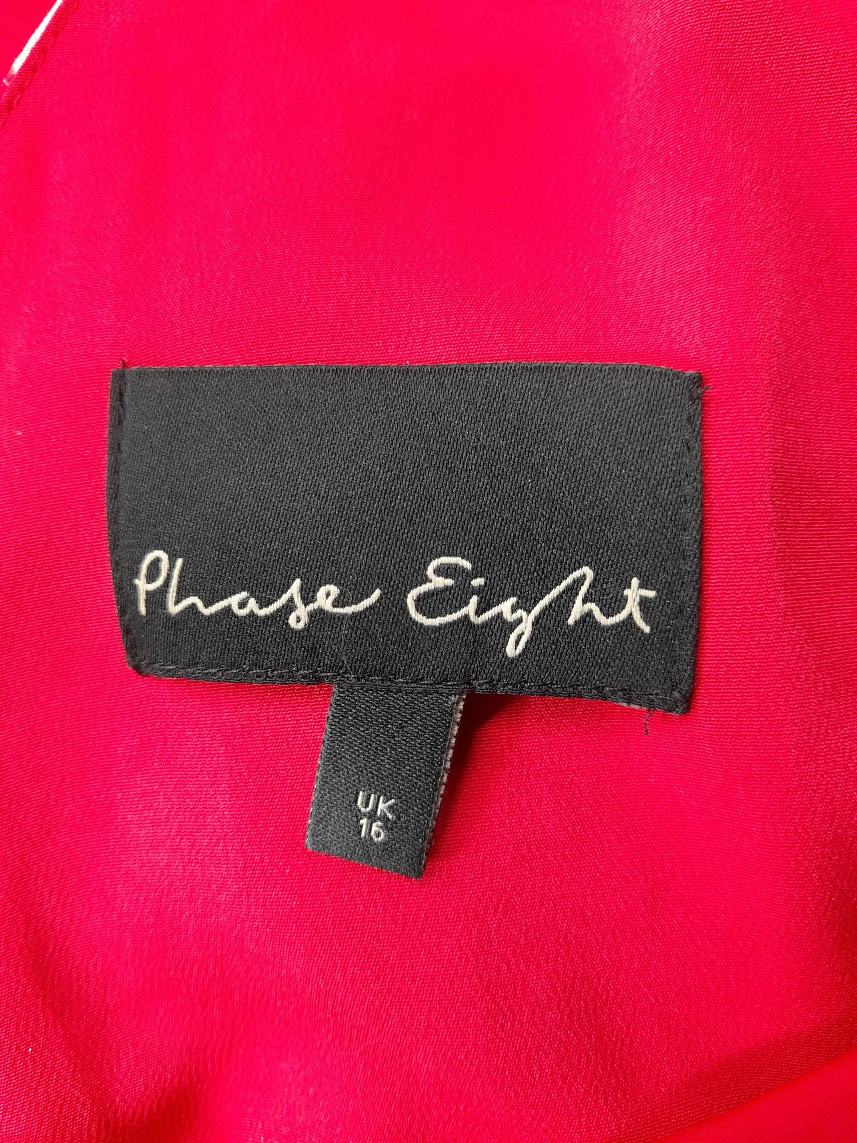 Phase Eight Wrap Mini Dress UK16 in Red - Image 5
