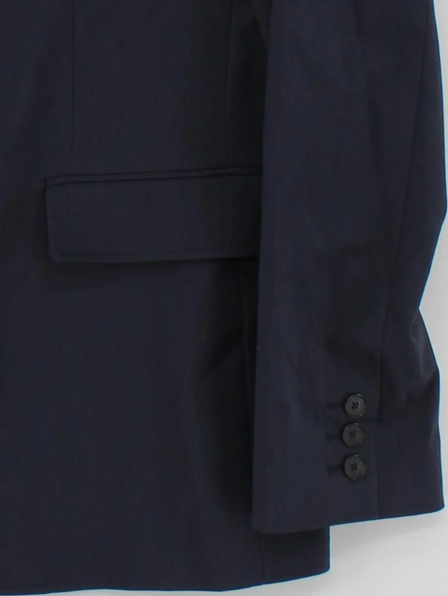 Phillip Lim Men's Blazer M Blue Cotton with Nylon, Spandex Overcoat - Image 4