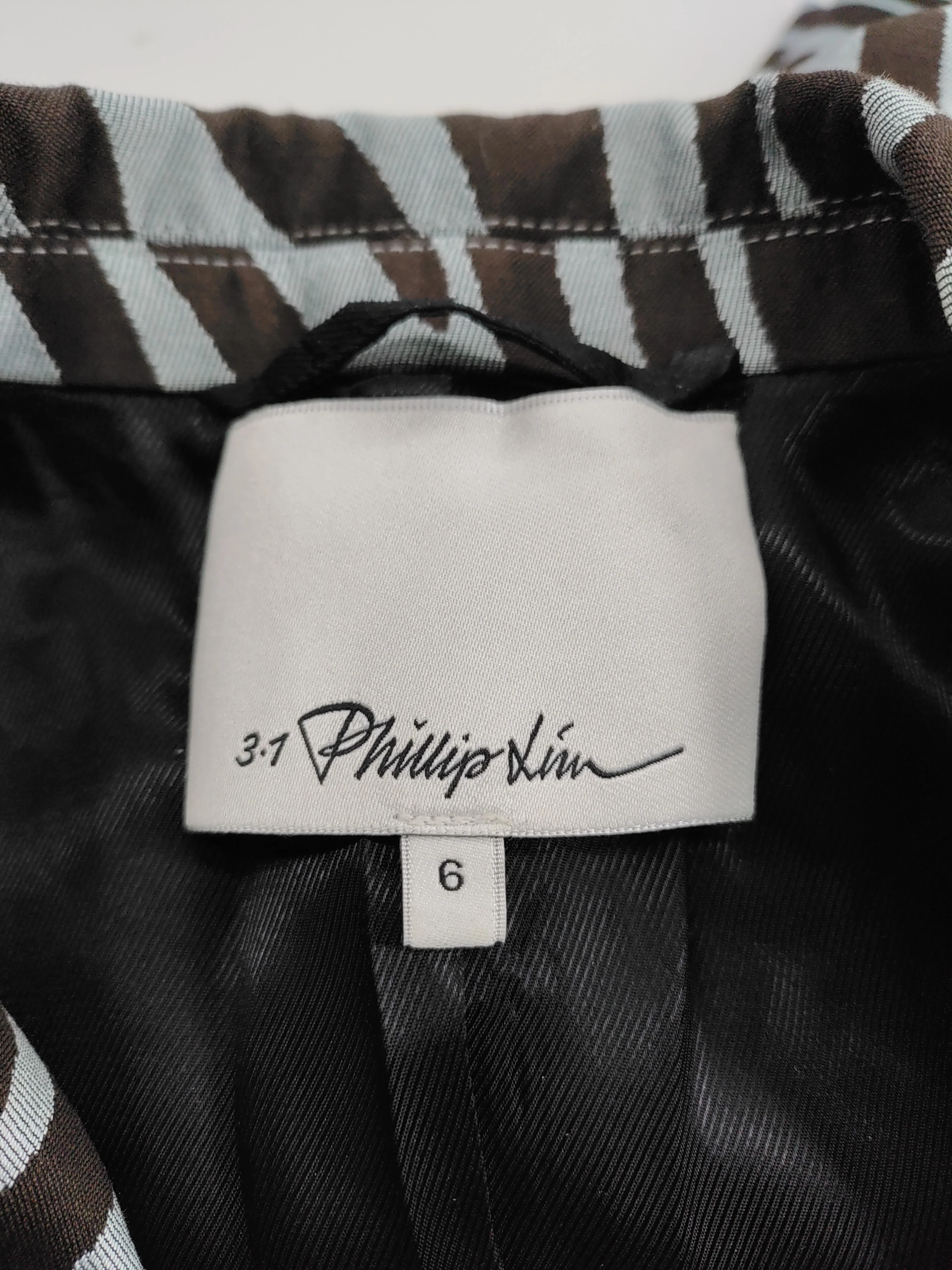 Phillip Lim Women's Blazer UK 10 Multi Cotton with Polyester, Viscose Overcoat - Image 6
