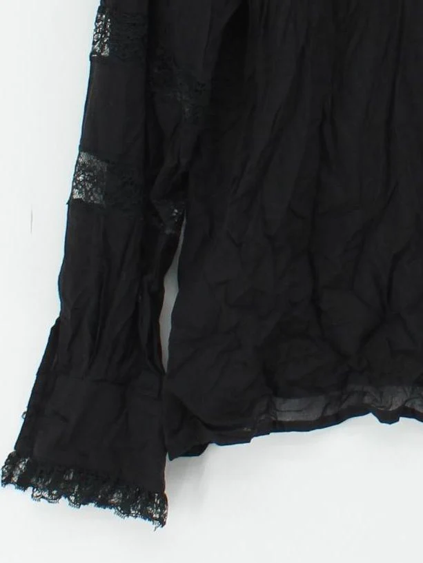 Philosophy Di Lorenzo Serafini Women's Shirt L Black 100% Cotton Basic - Image 4