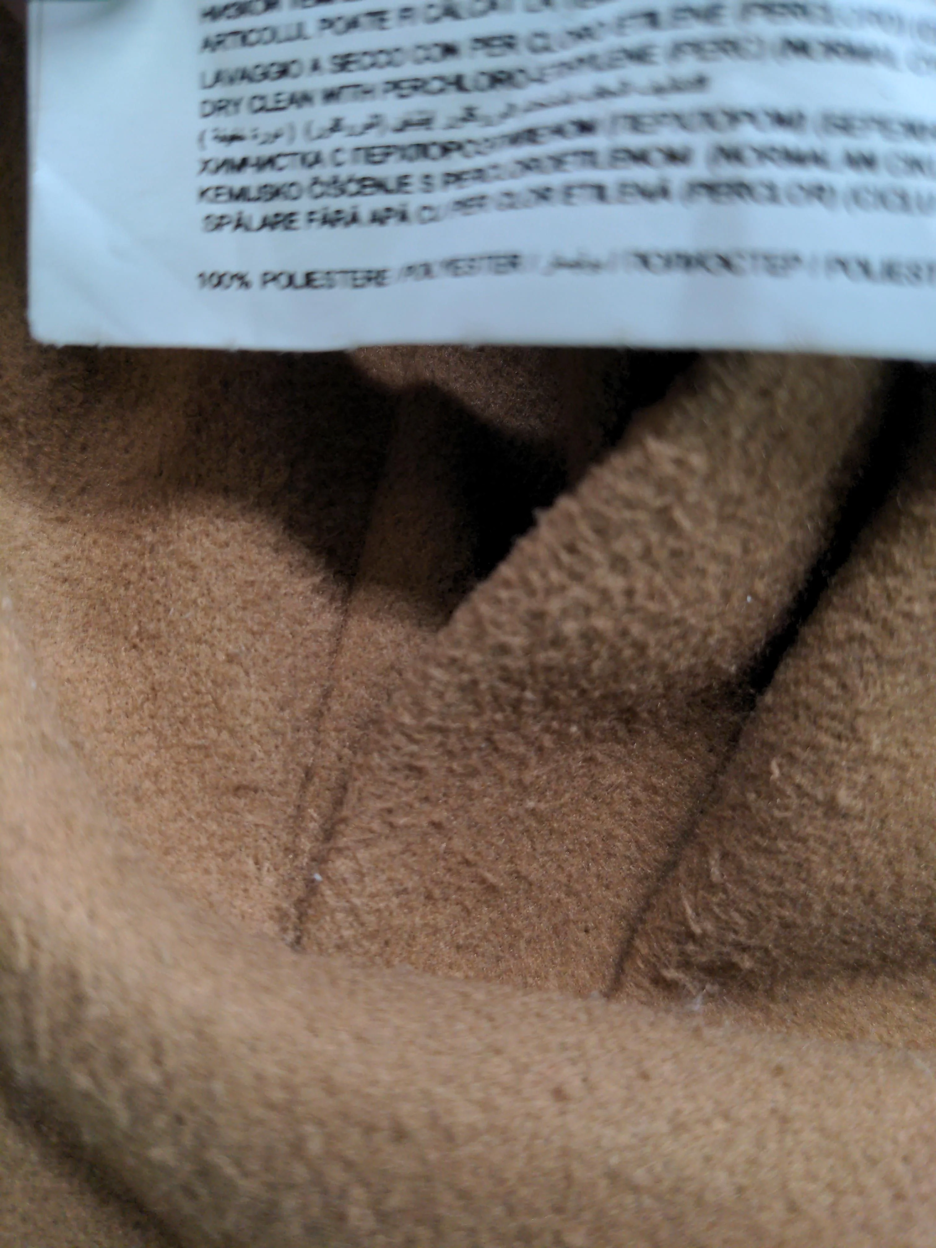 Piazza Italia Women's Coat Chest: 40 in Tan 100% Polyester Overcoat - Image 10