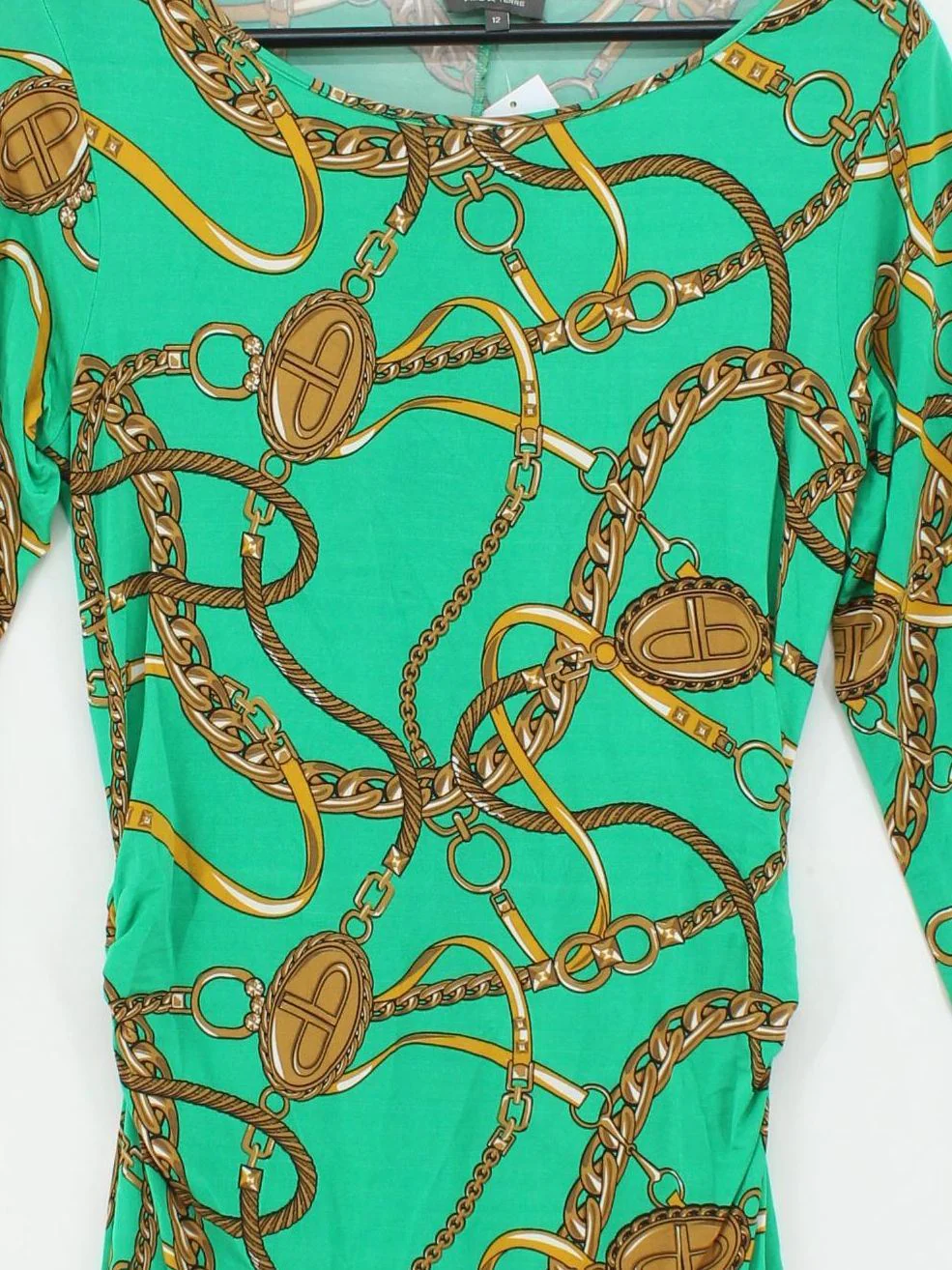 Pied A Terre Bodycon Mini Dress UK12 in Green - Image 3