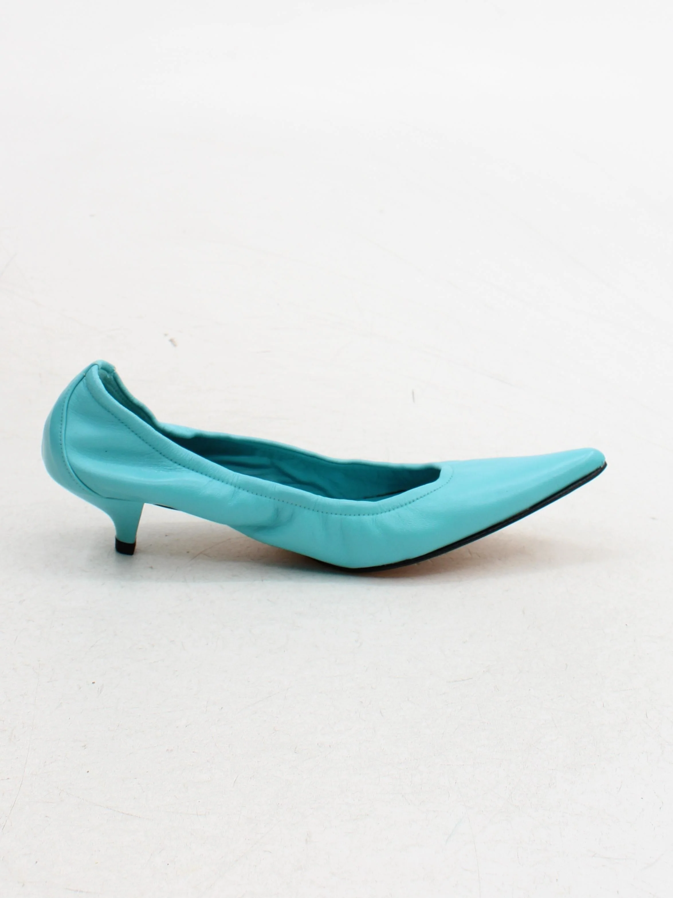 Pied A Terre Women's Heels UK 6 Blue 100% Leather Court - Image 5
