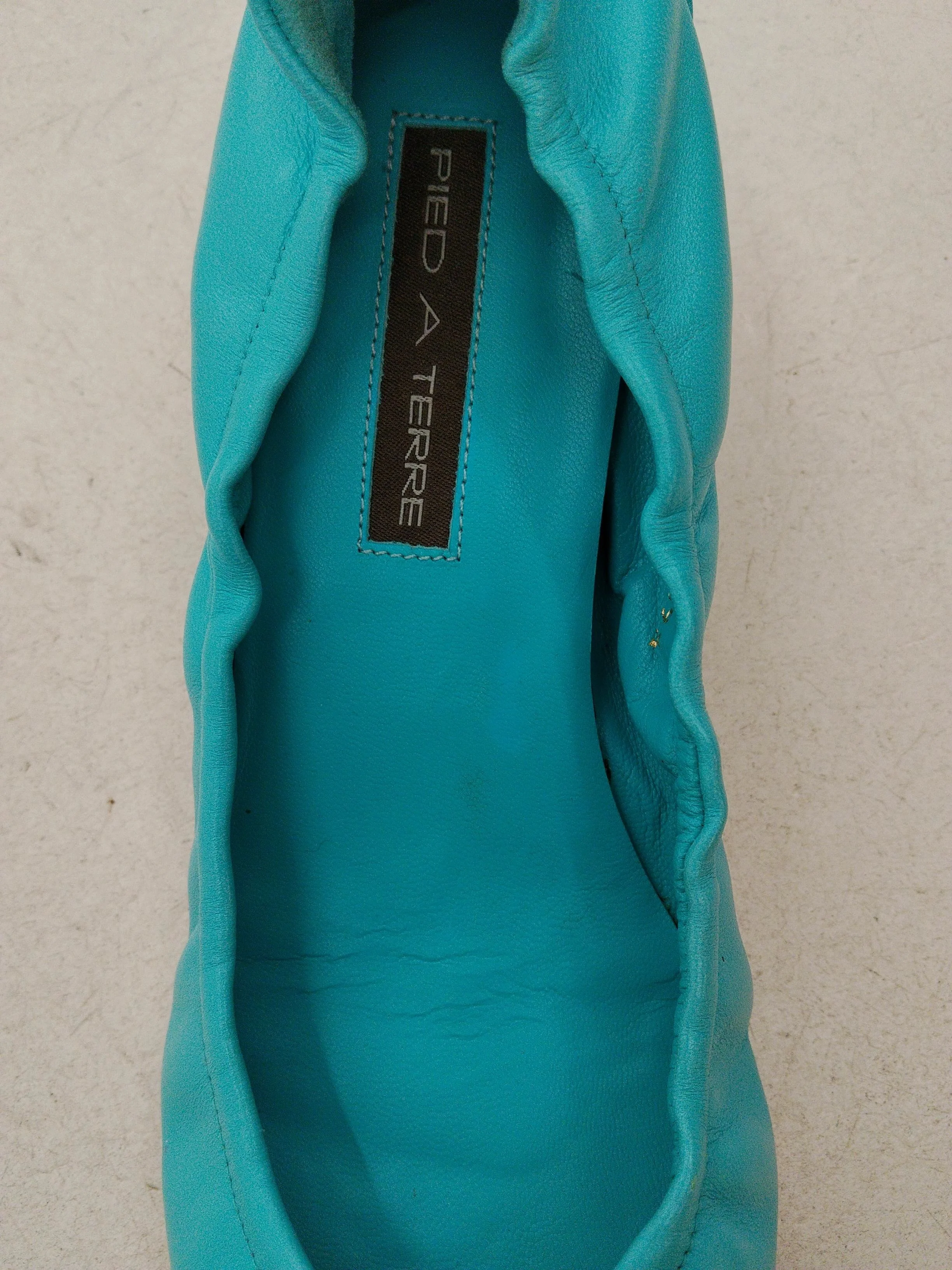 Pied A Terre Women's Heels UK 6 Blue 100% Leather Court - Image 6