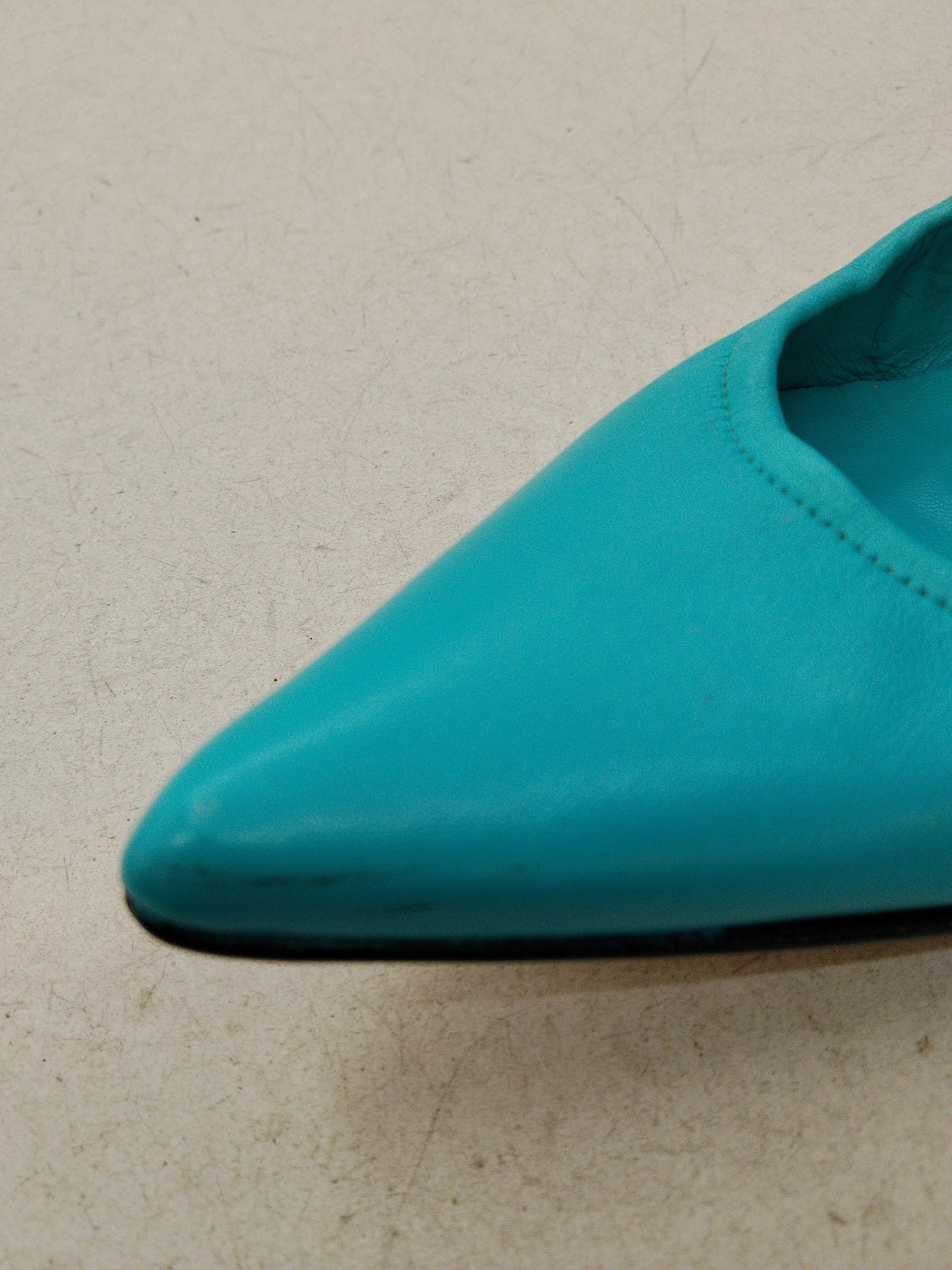 Pied A Terre Women's Heels UK 6 Blue 100% Leather Court - Image 8