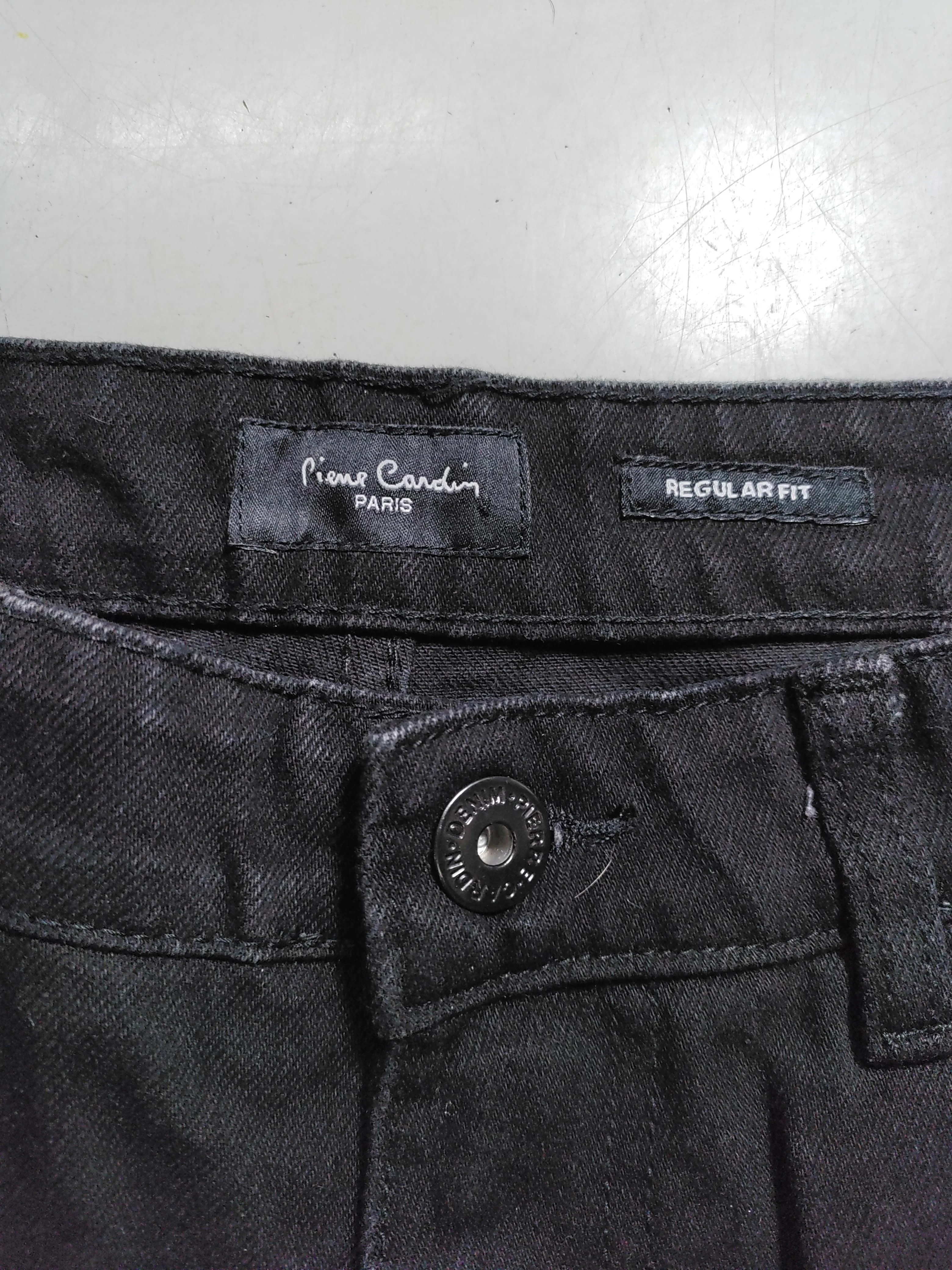 Pierre Cardin Men's Jeans W 34 in Black 100% Cotton Straight - Image 5