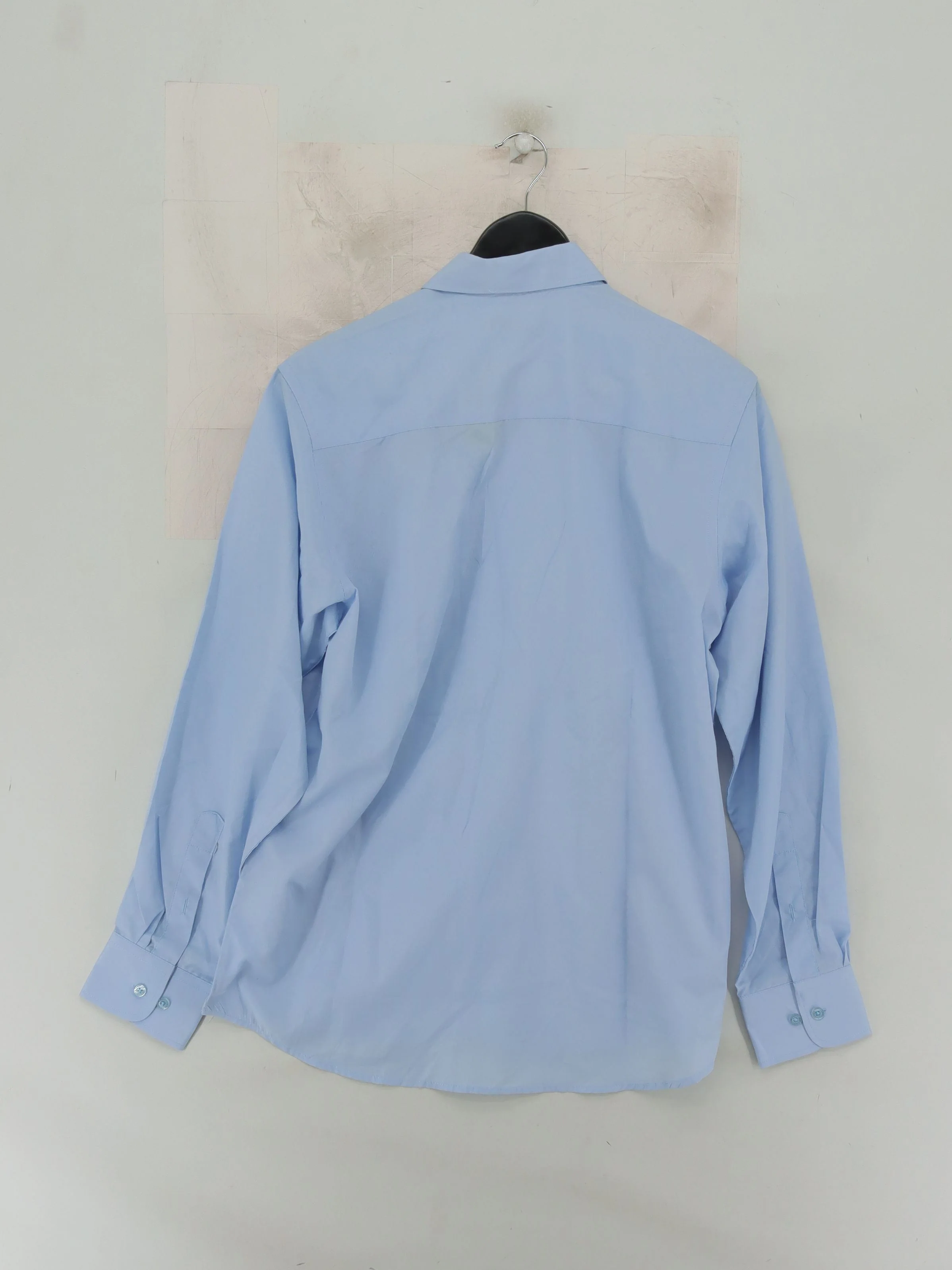 Pierre Cardin Men's Shirt M Blue Polyester with Cotton Basic - Image 2