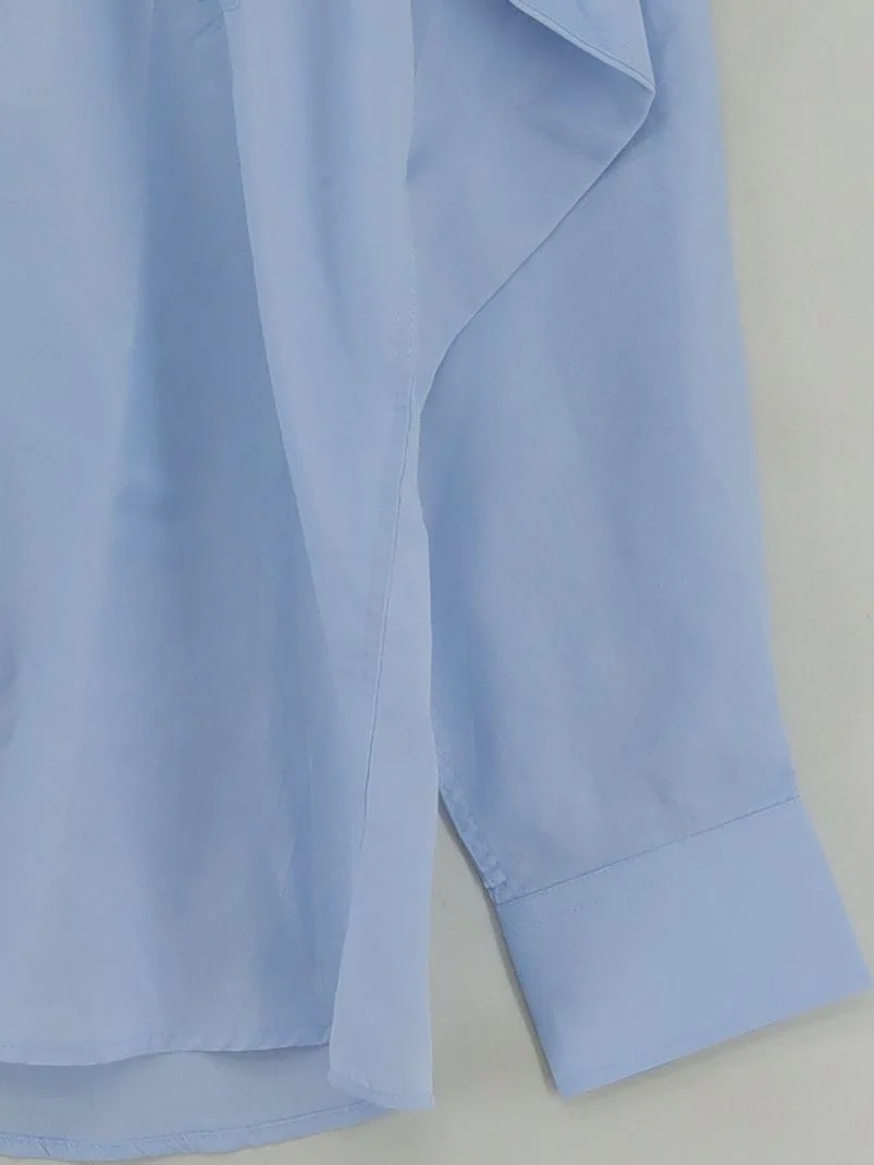 Pierre Cardin Men's Shirt M Blue Polyester with Cotton Basic New with tags - Image 4