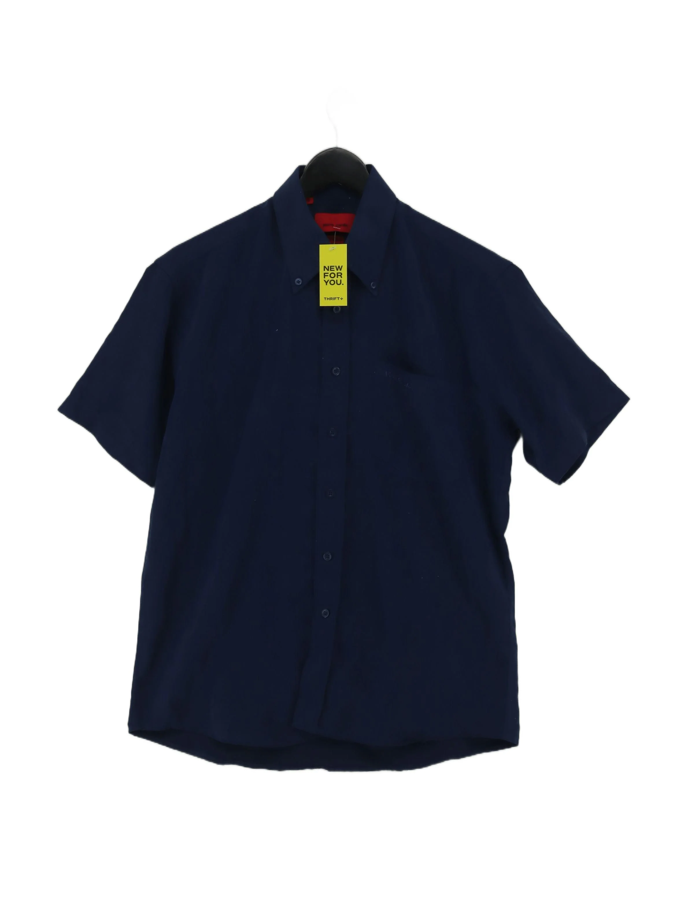 Pierre Cardin Men's Shirt S Blue 100% Polyester Basic