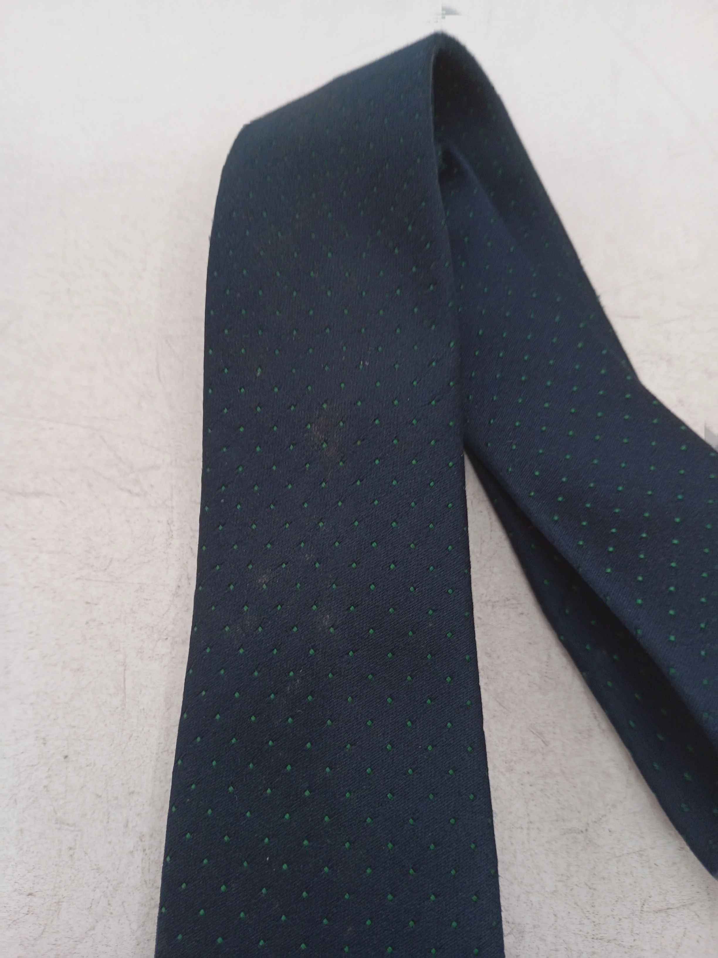 Pierre Cardin Men's Tie Blue Polkadot 100% Polyester - Image 5