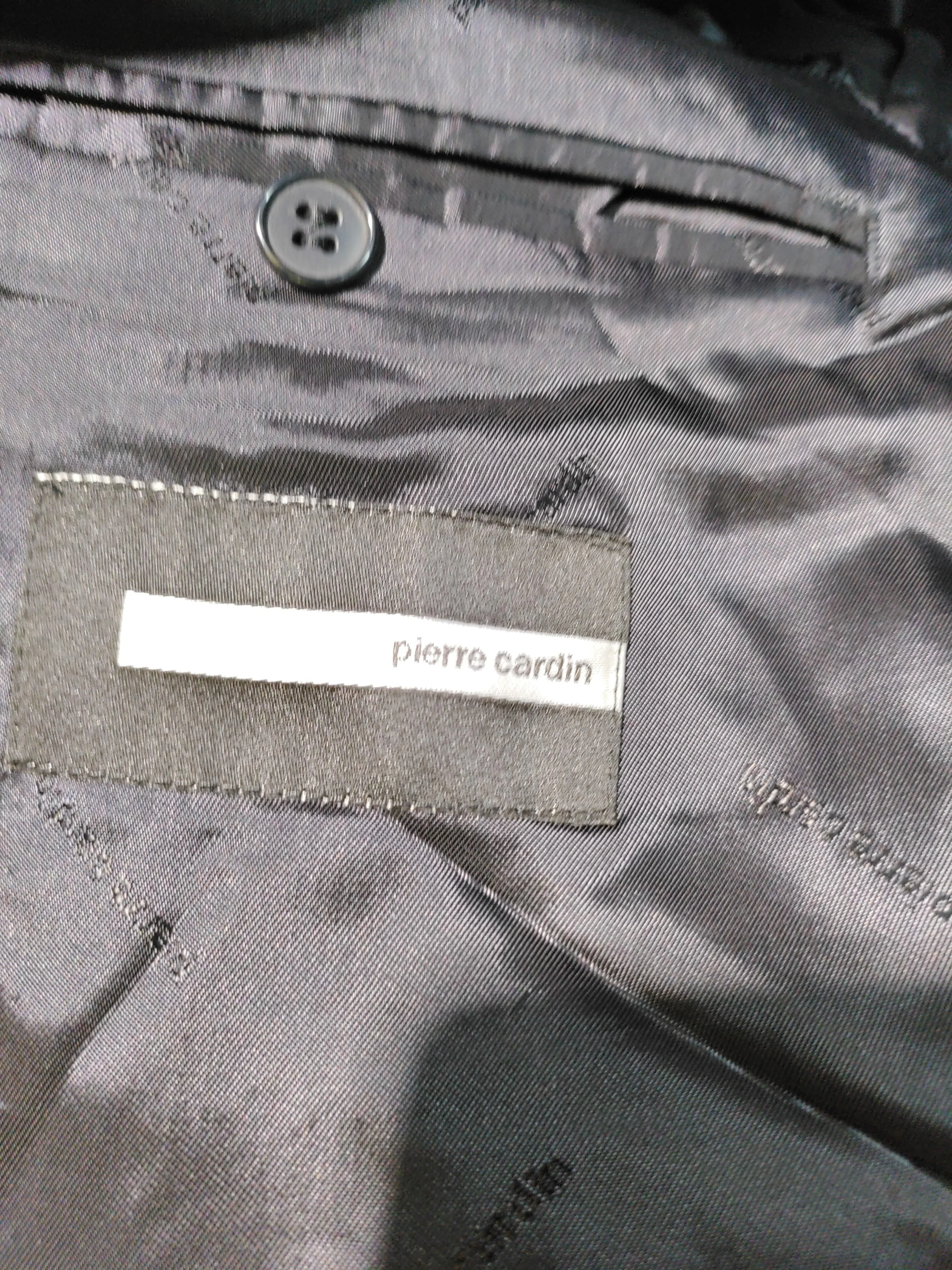 Pierre Cardin Men's Two Piece Suit Chest: 44 in Black Wool - Image 6
