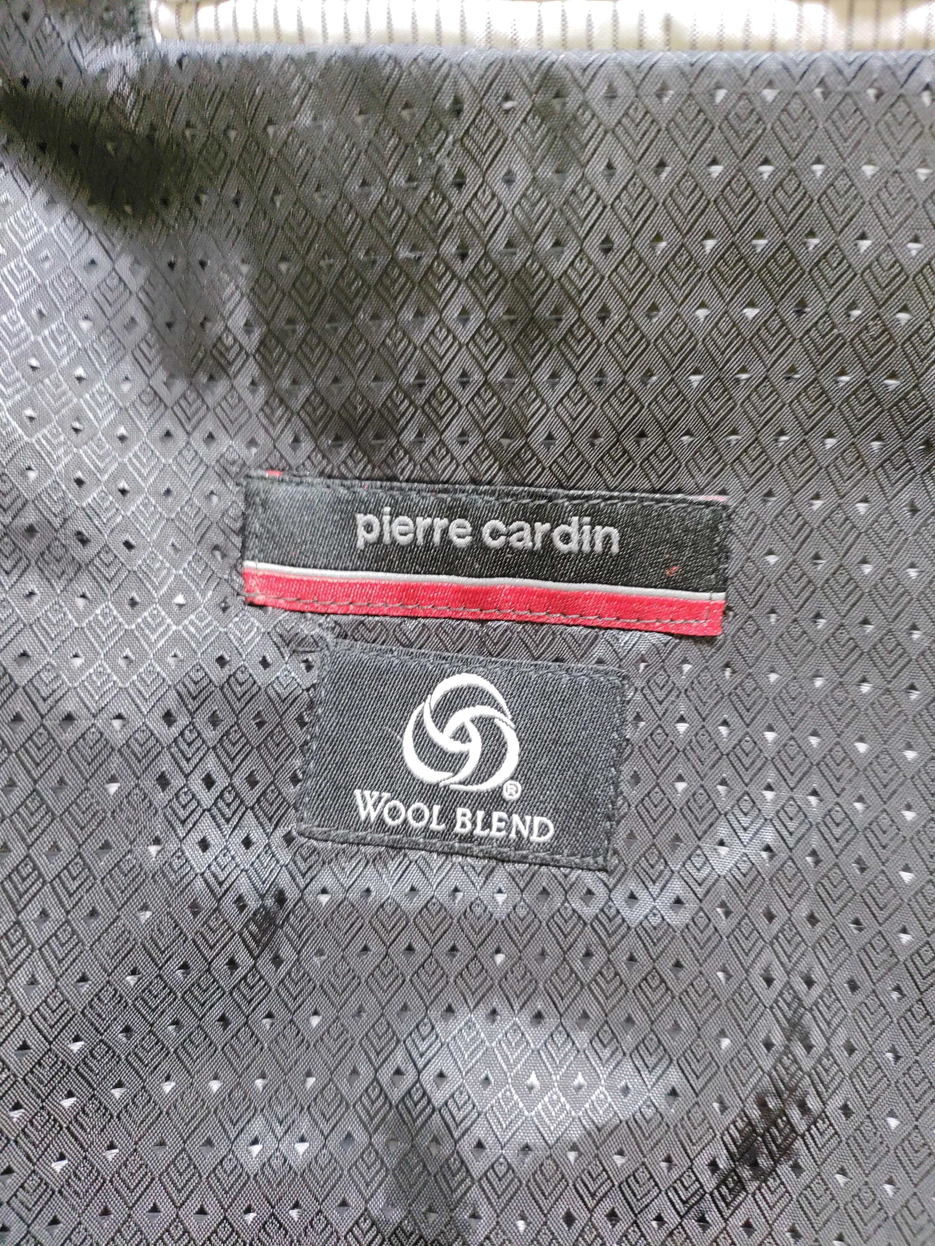 Pierre Cardin Men's Two Piece Suit Chest: 44 in Grey Polyester with Wool 2 Piece - Image 6